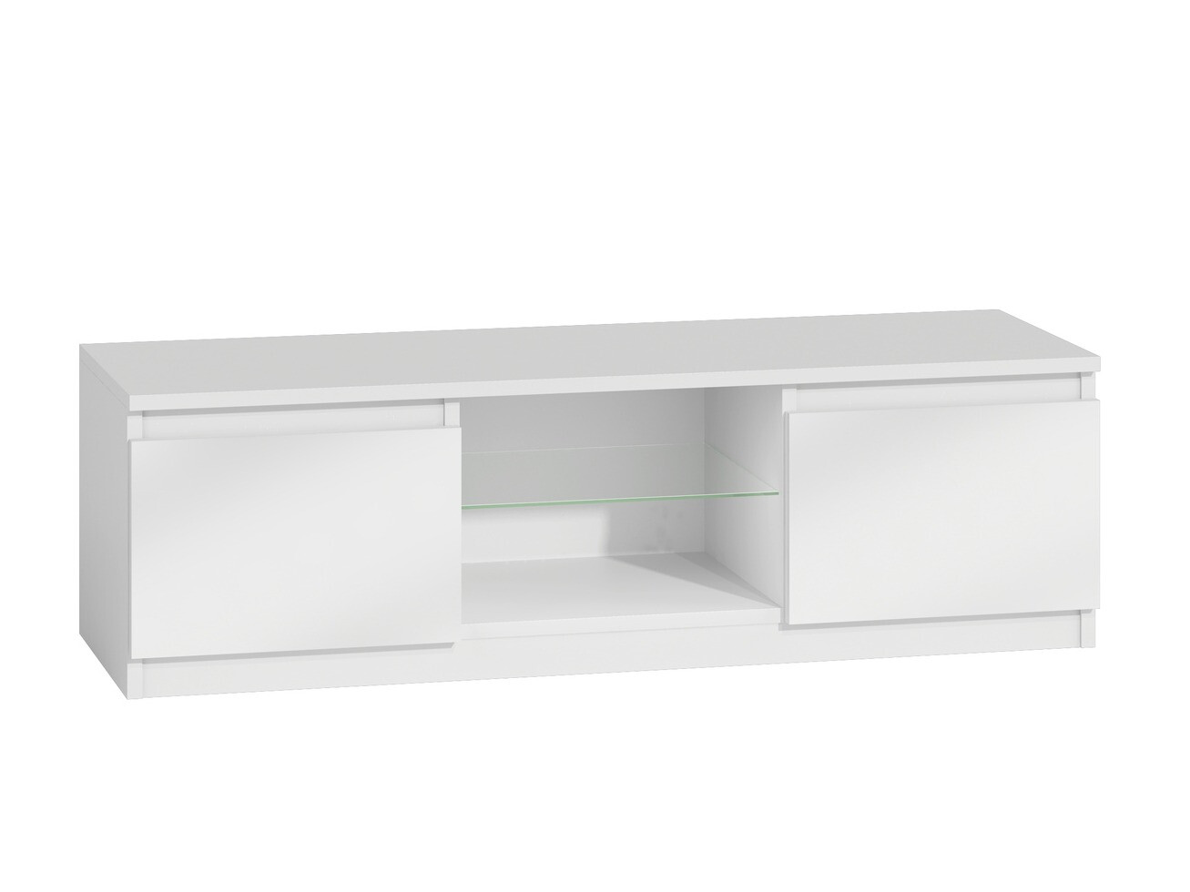TV staliukas Elbvelu 126 (Balta + Blizgi balta)