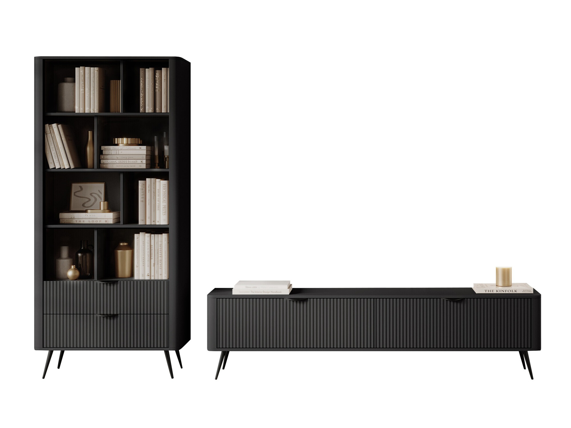 Svetainės komplektas Ioca (Grafitas)