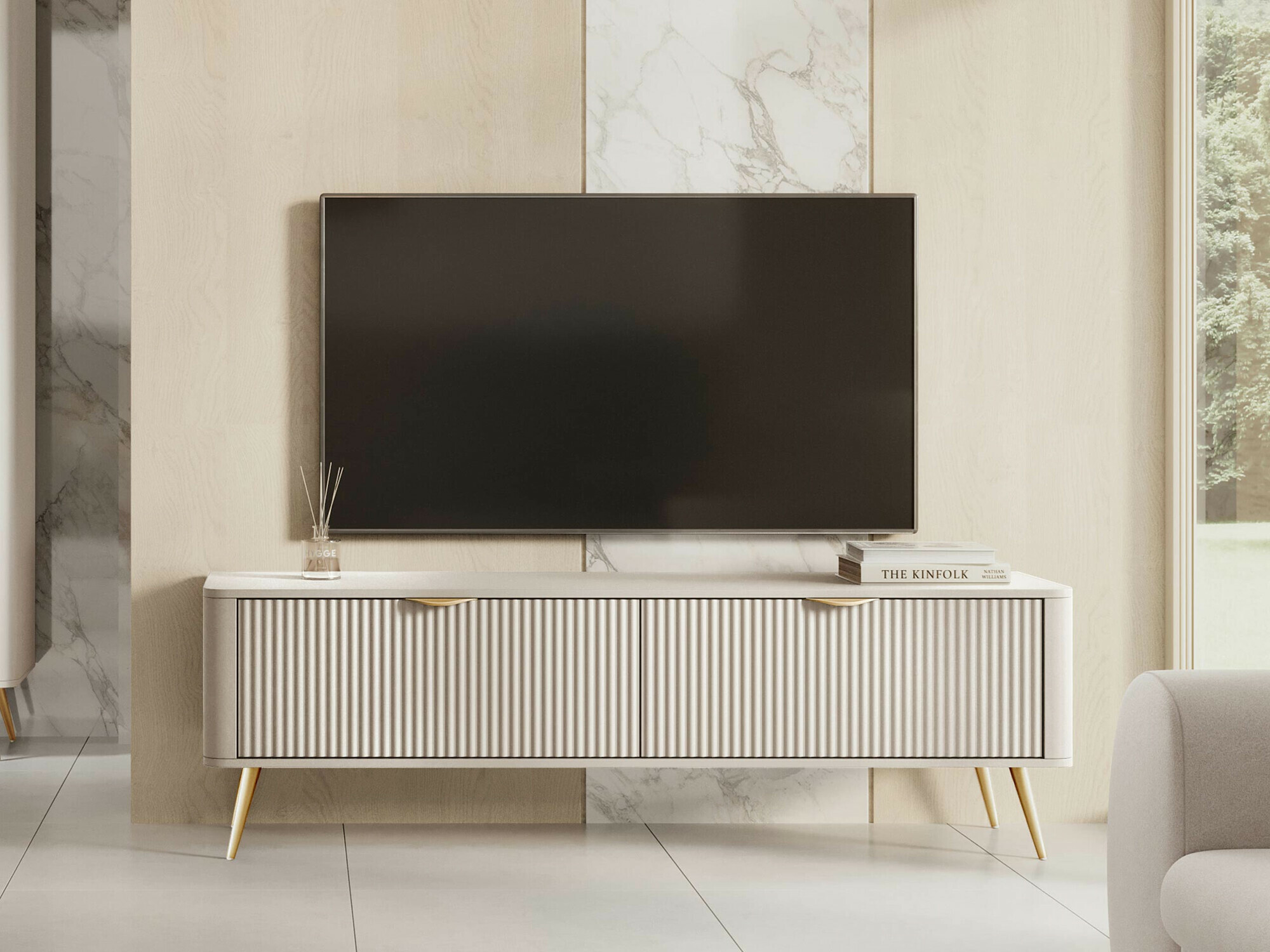 TV staliukas Versoe 104 (Smėlinė)
