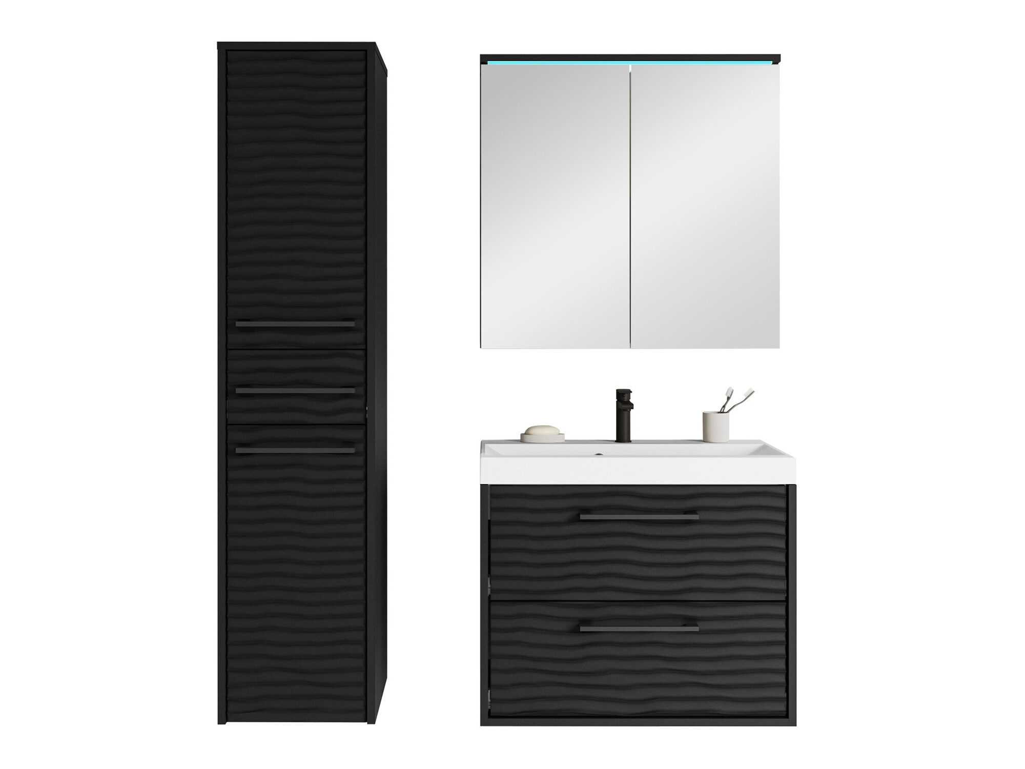 Vonios komplektas Sarasota 173 (Grafitas)