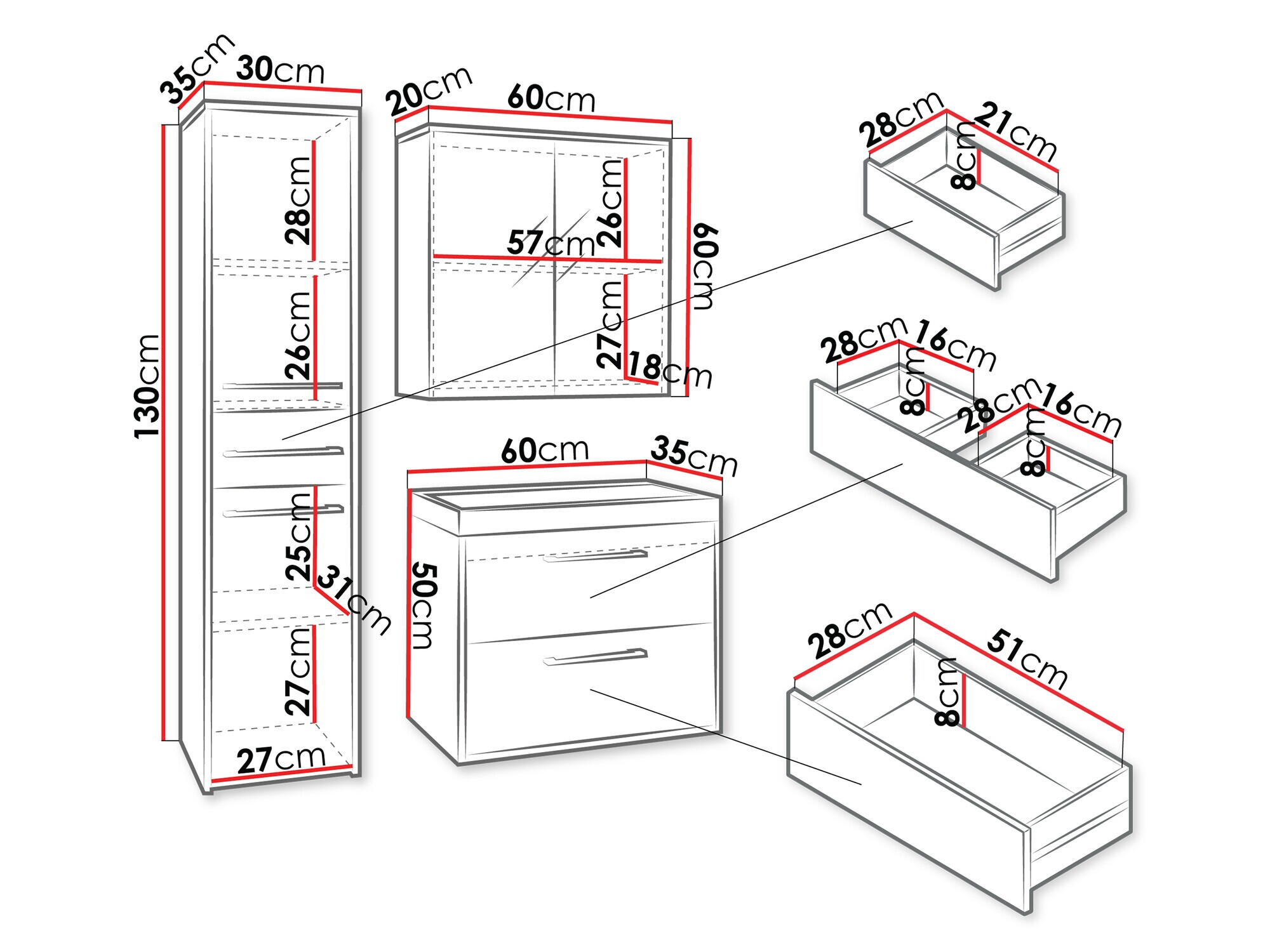 Vonios komplektas Sarasota 173 (Votan ąžuolas)