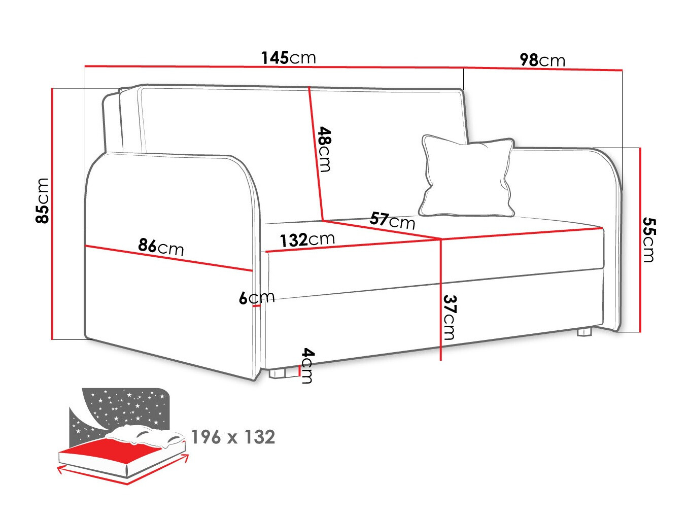 Sofa lova Lirael III (Again 11)