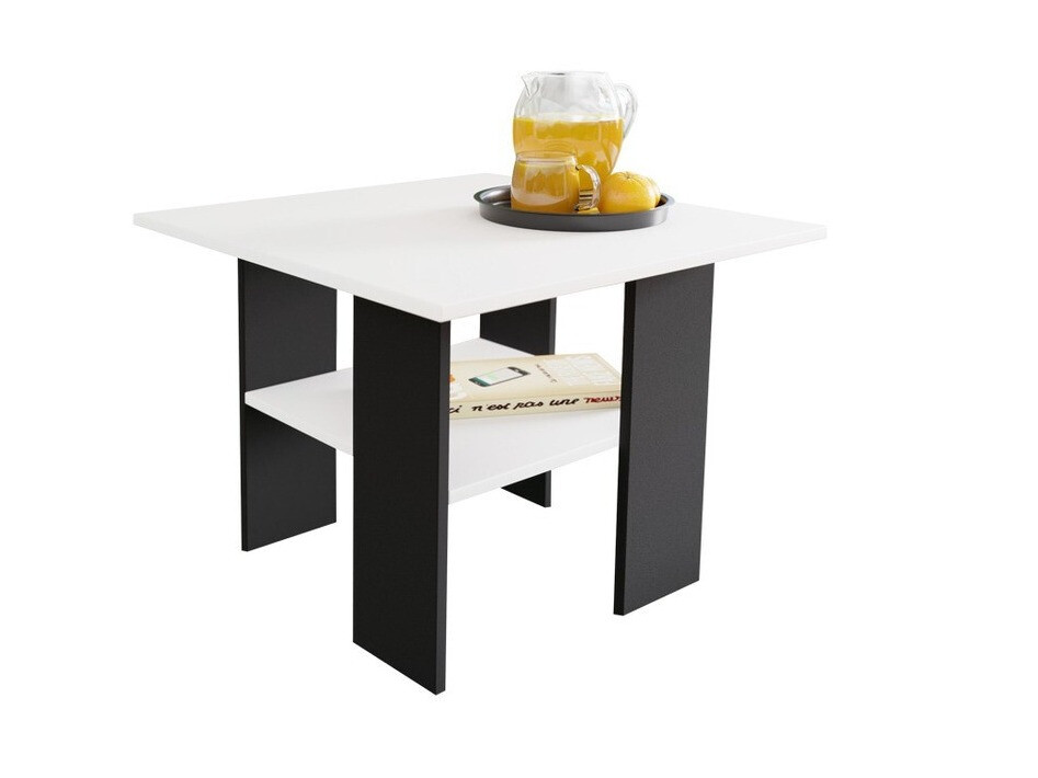 Žurnalinis staliukas Reading 102 (Juoda + Balta)