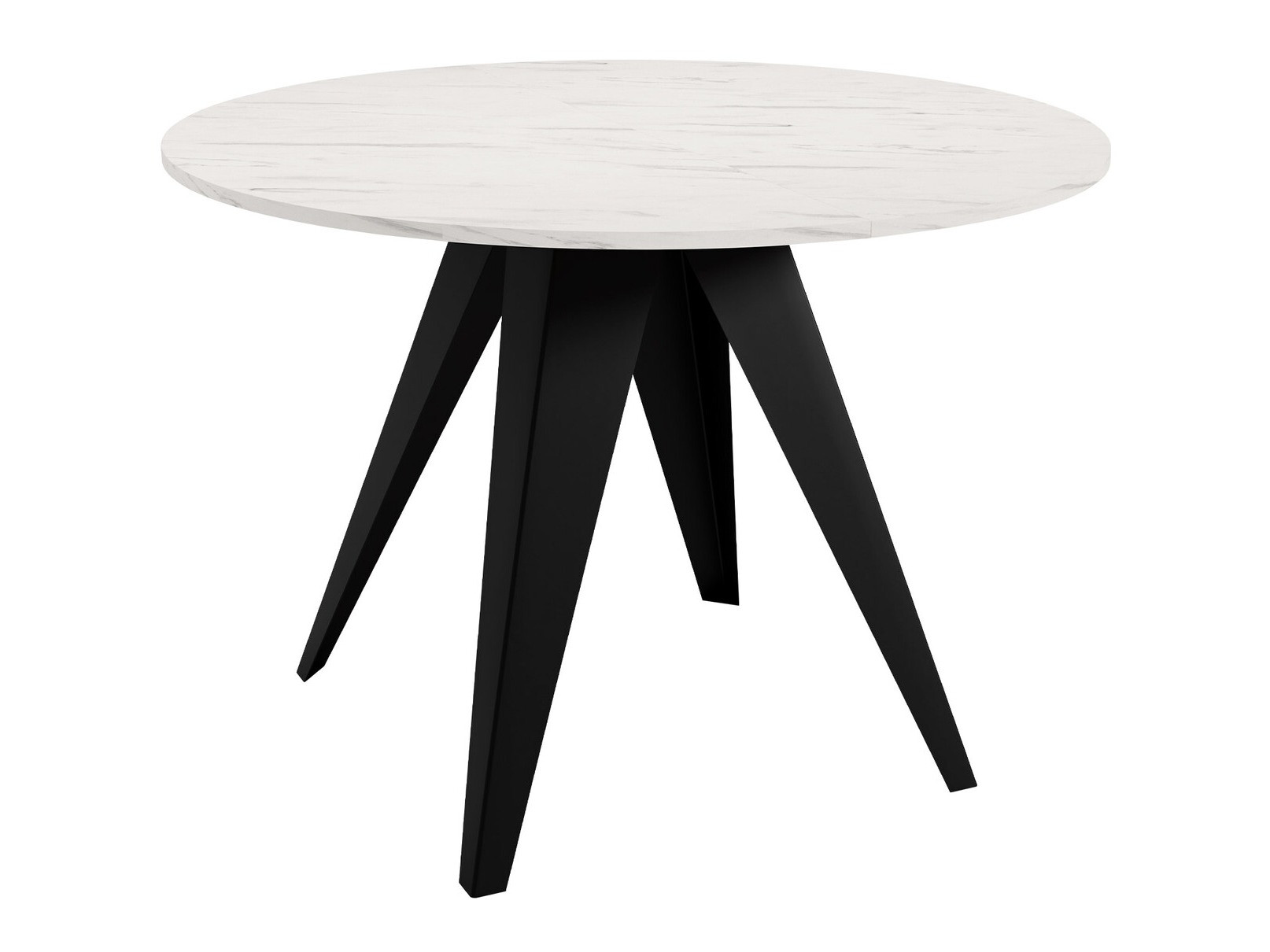 Stalas Oswego 114 (Juoda + Baltas marmuras)