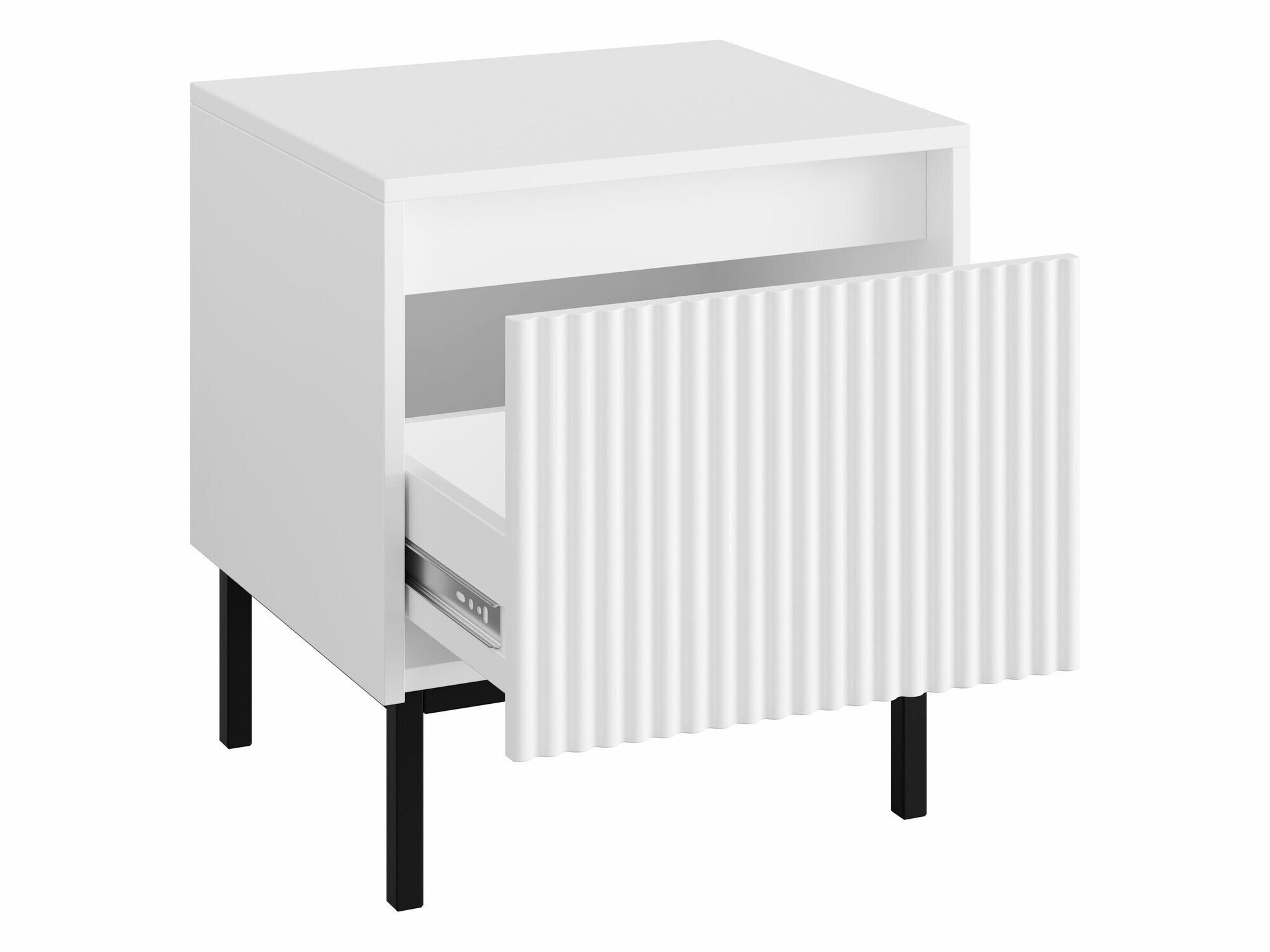 Naktinis staliukas Comfivo Delruva (Juoda)