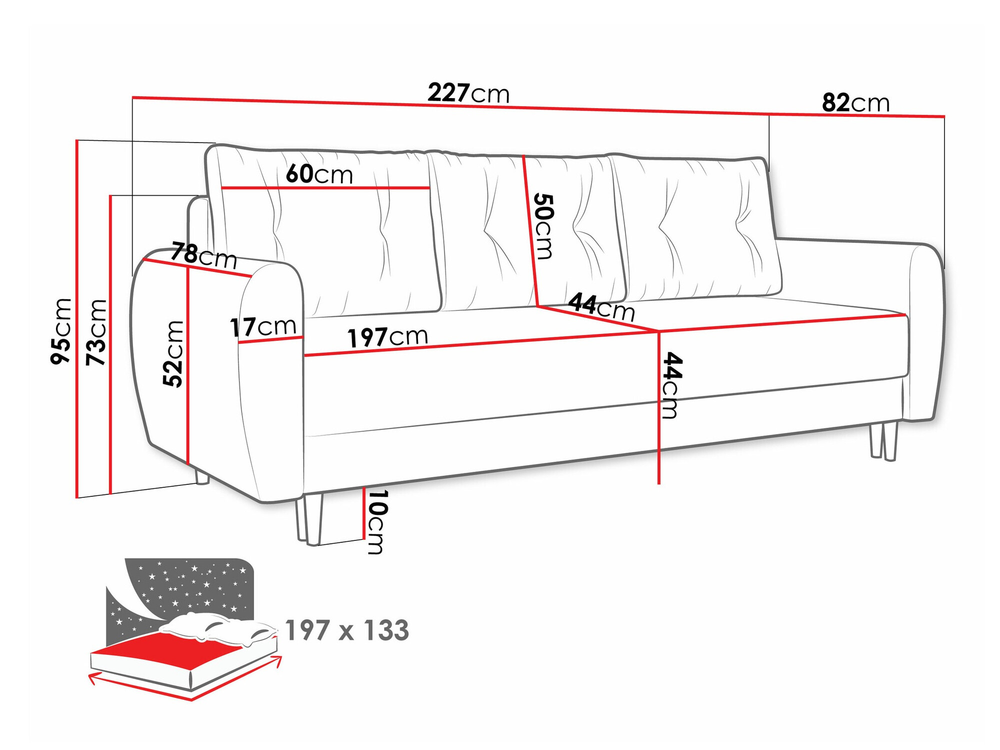 Sofa lova Memphis 143 (Itaka 10)