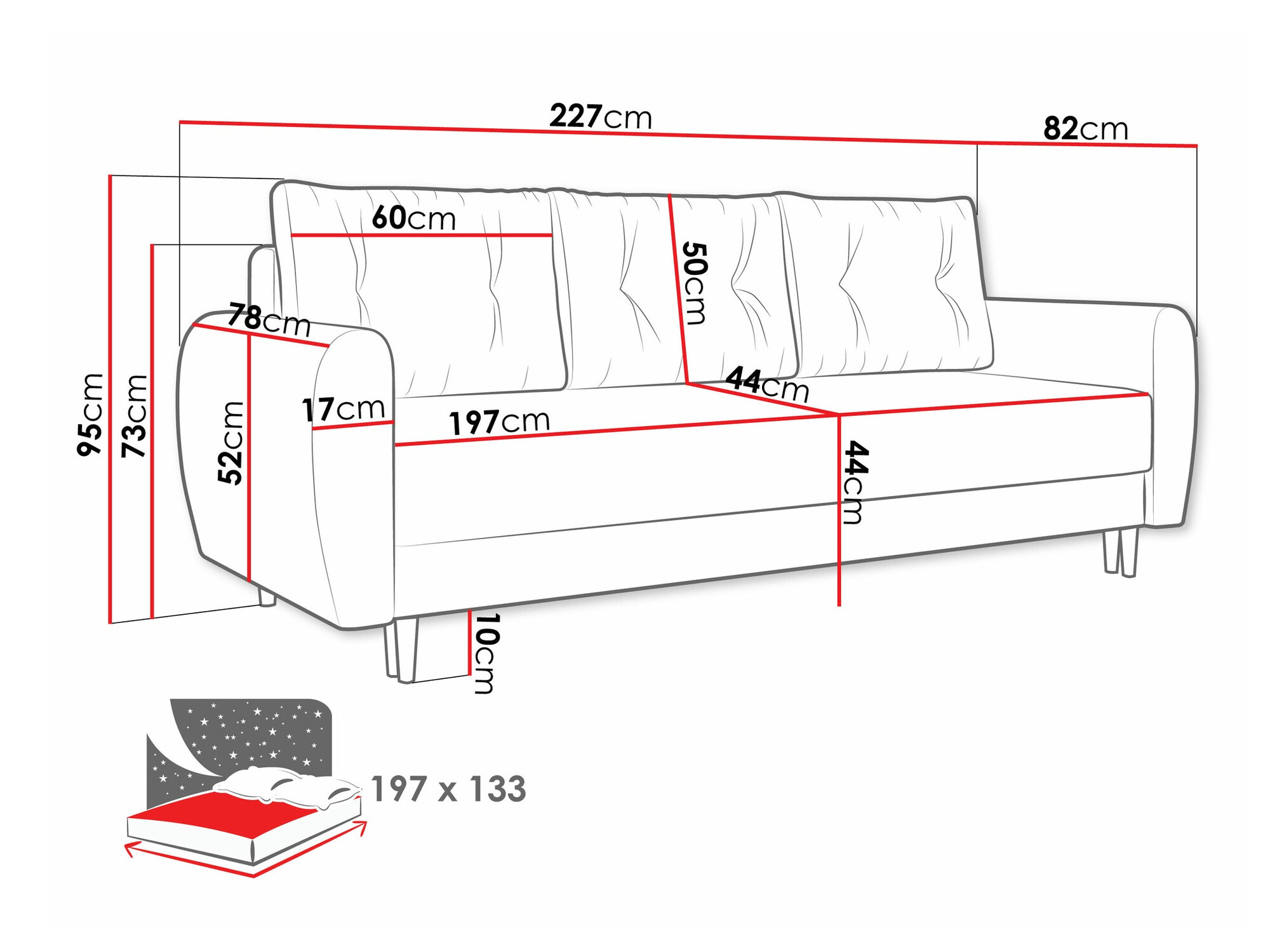 Sofa lova Memphis 143 (Itaka 15)
