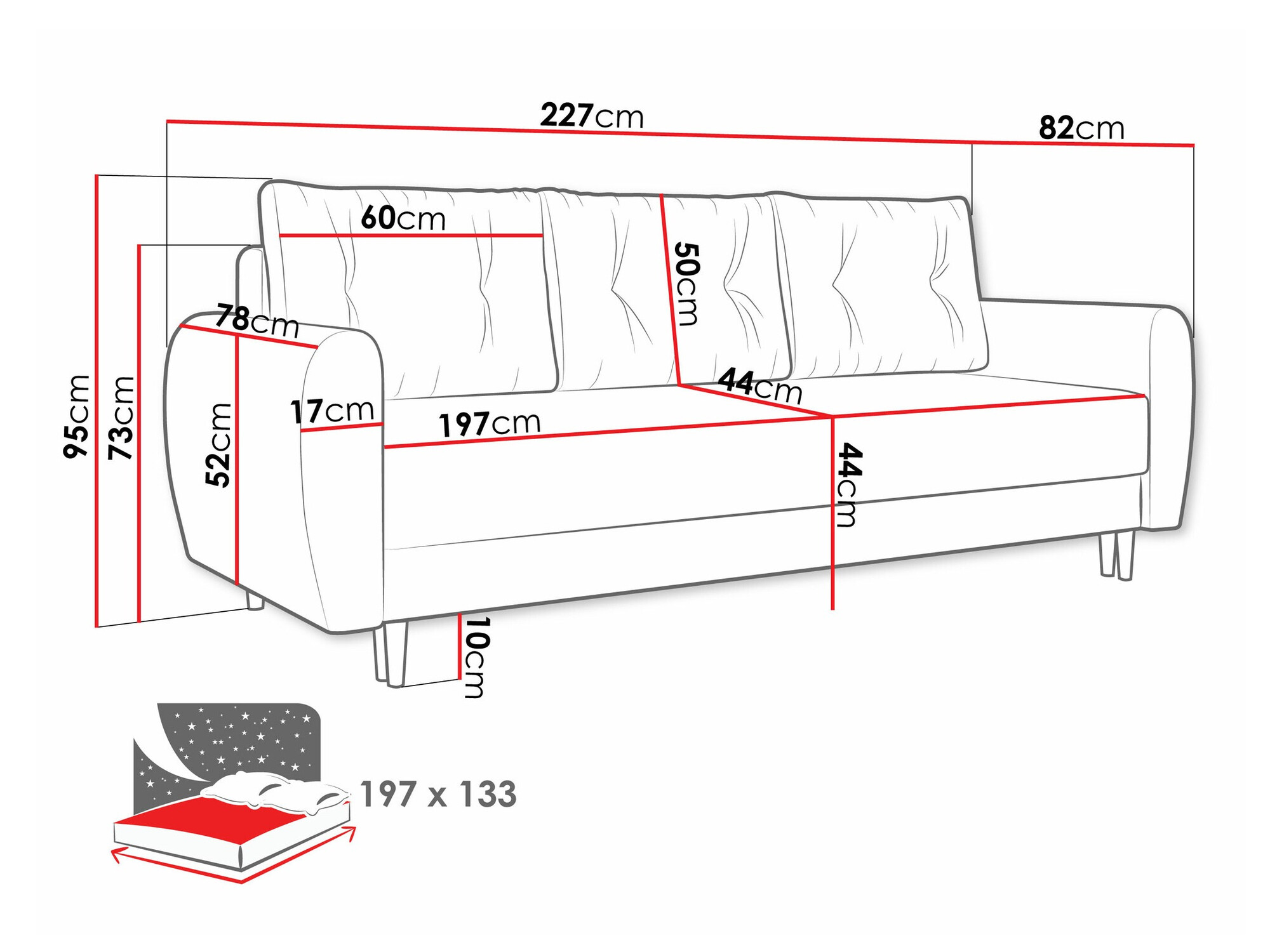 Sofa lova Memphis 143 (Itaka 16)