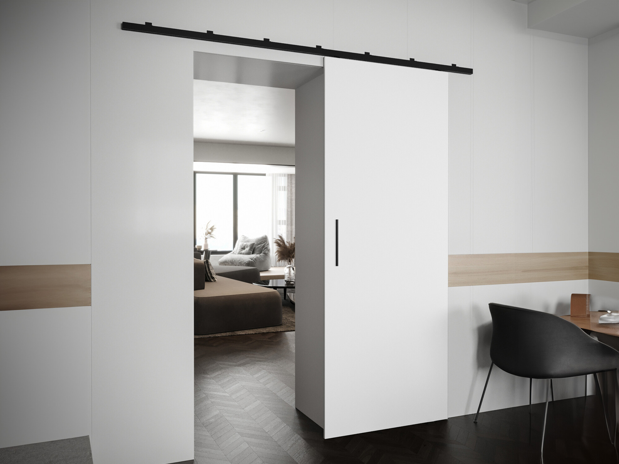 Stumdomos durys Hartford 487 (Balta)