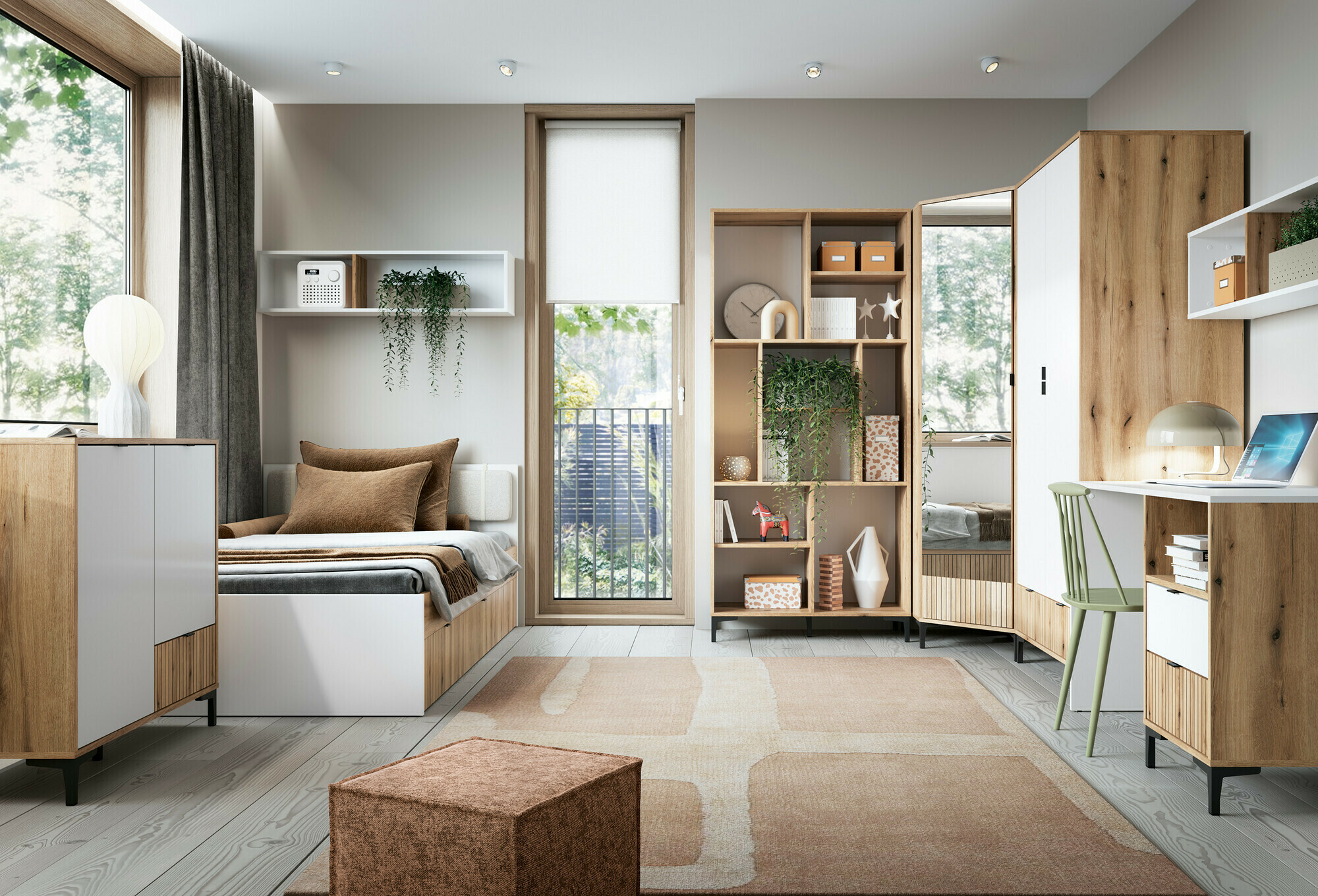 Kampinė spinta Lorcamu 112