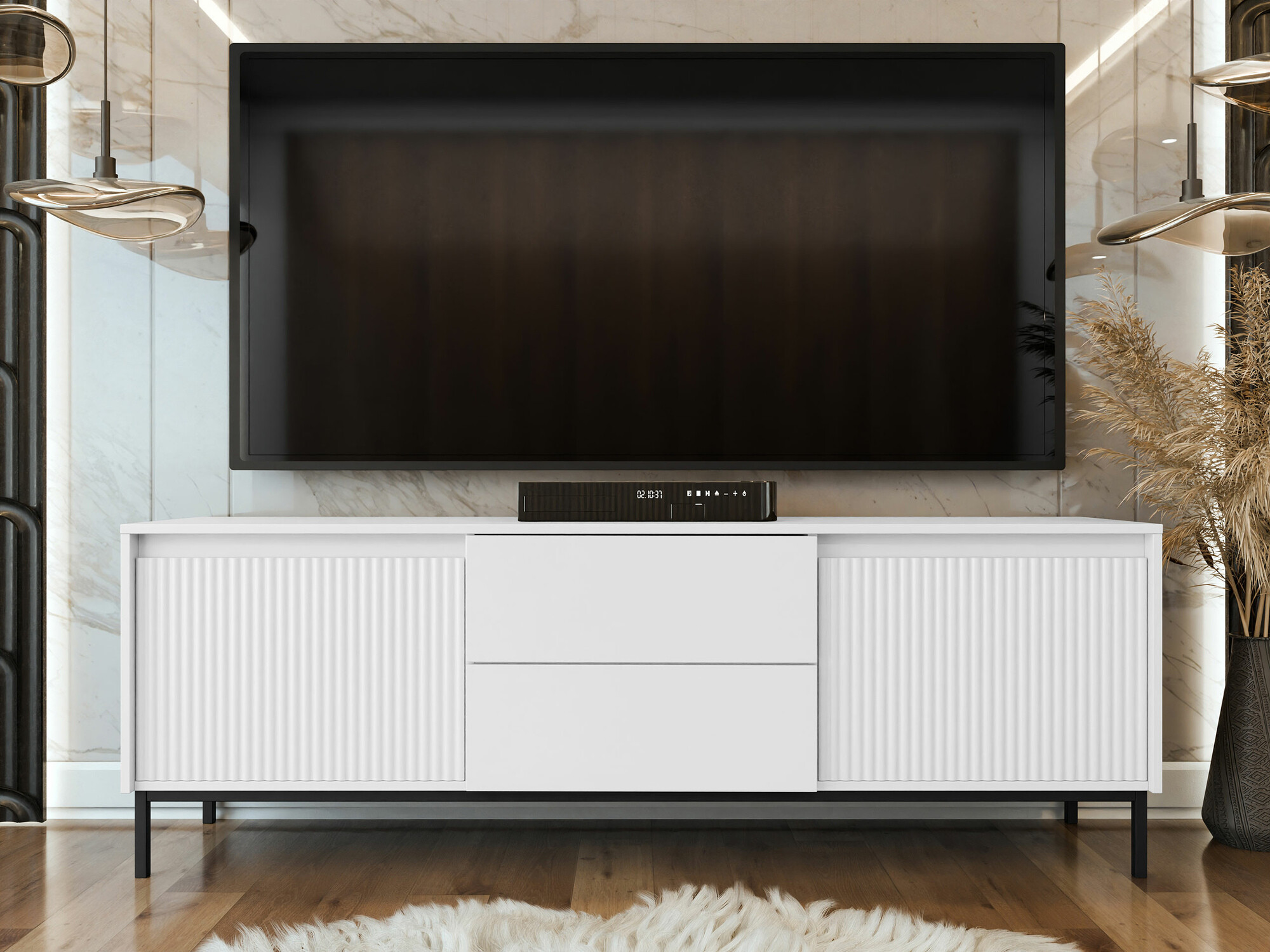 TV staliukas Comfivo Delruva 104 (Balta)