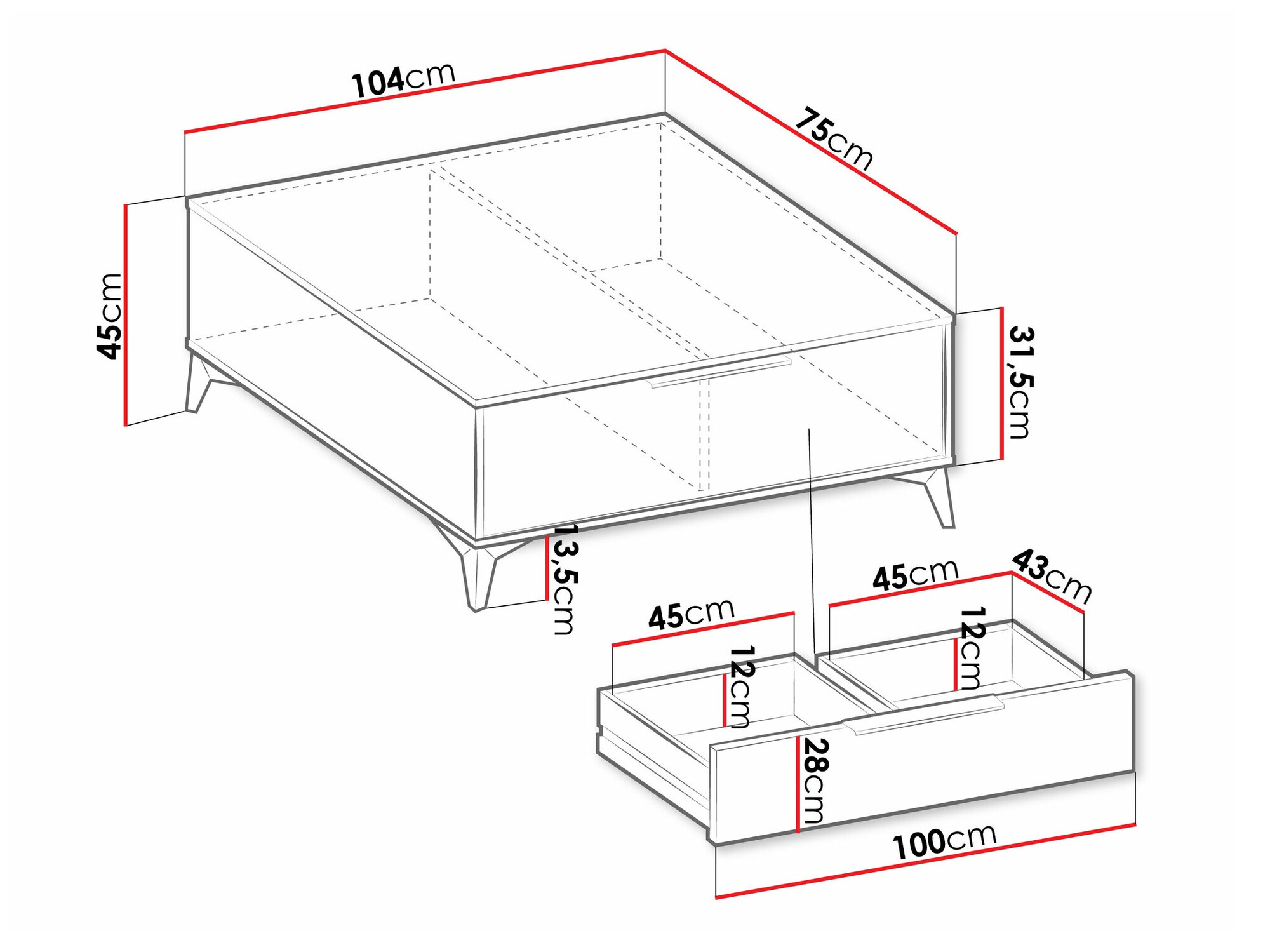 Žurnalinis staliukas Comfivo Citrus