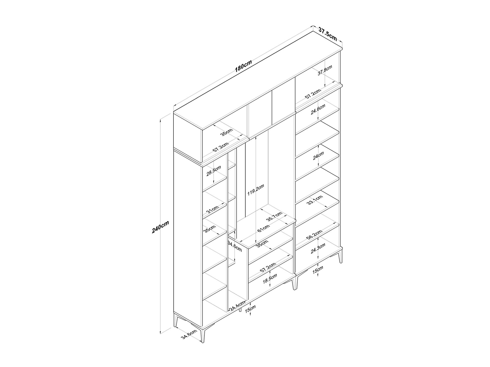 Prieškambario komplektas Catevara 106