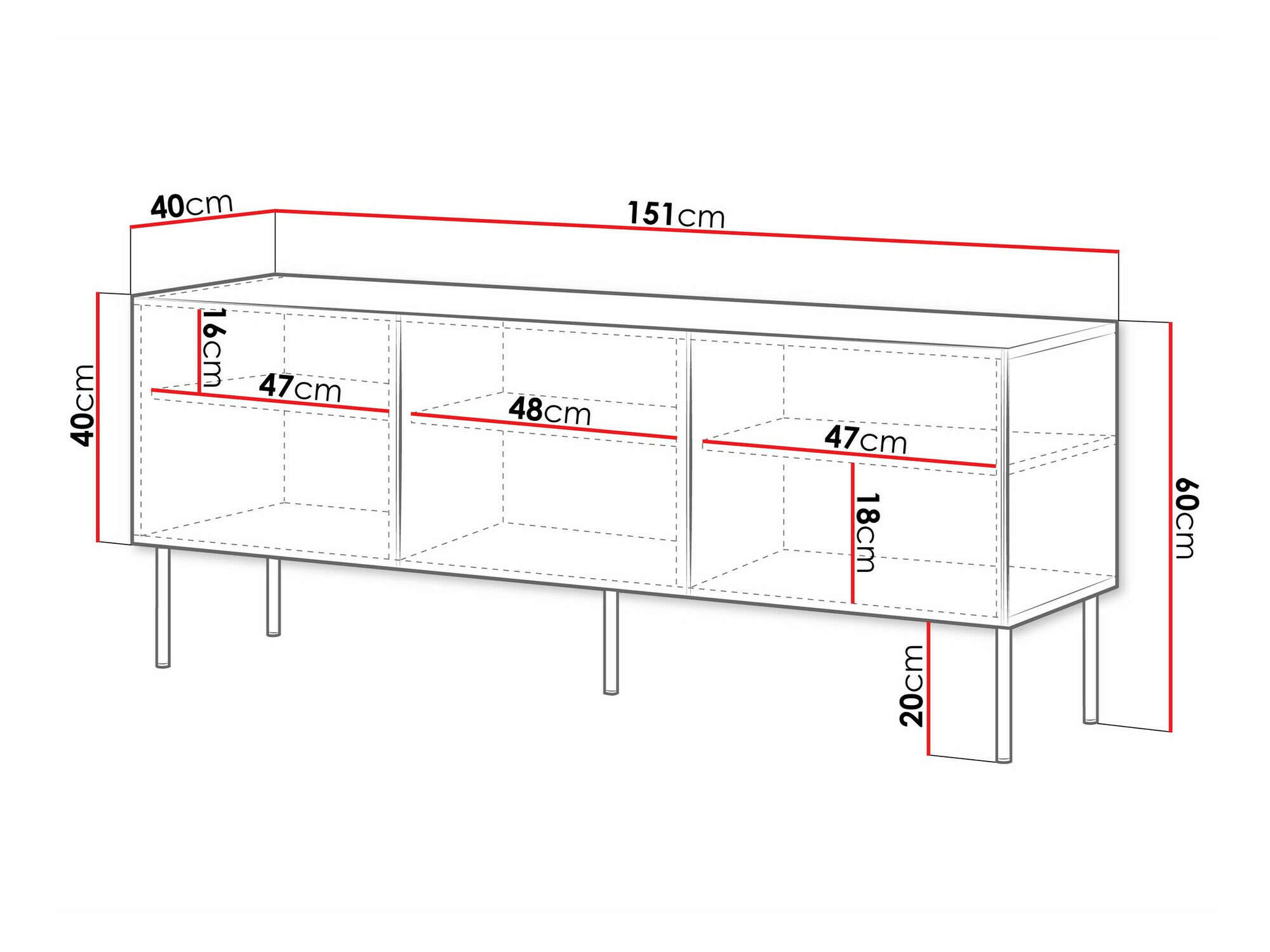 TV staliukas Celra (Juoda)