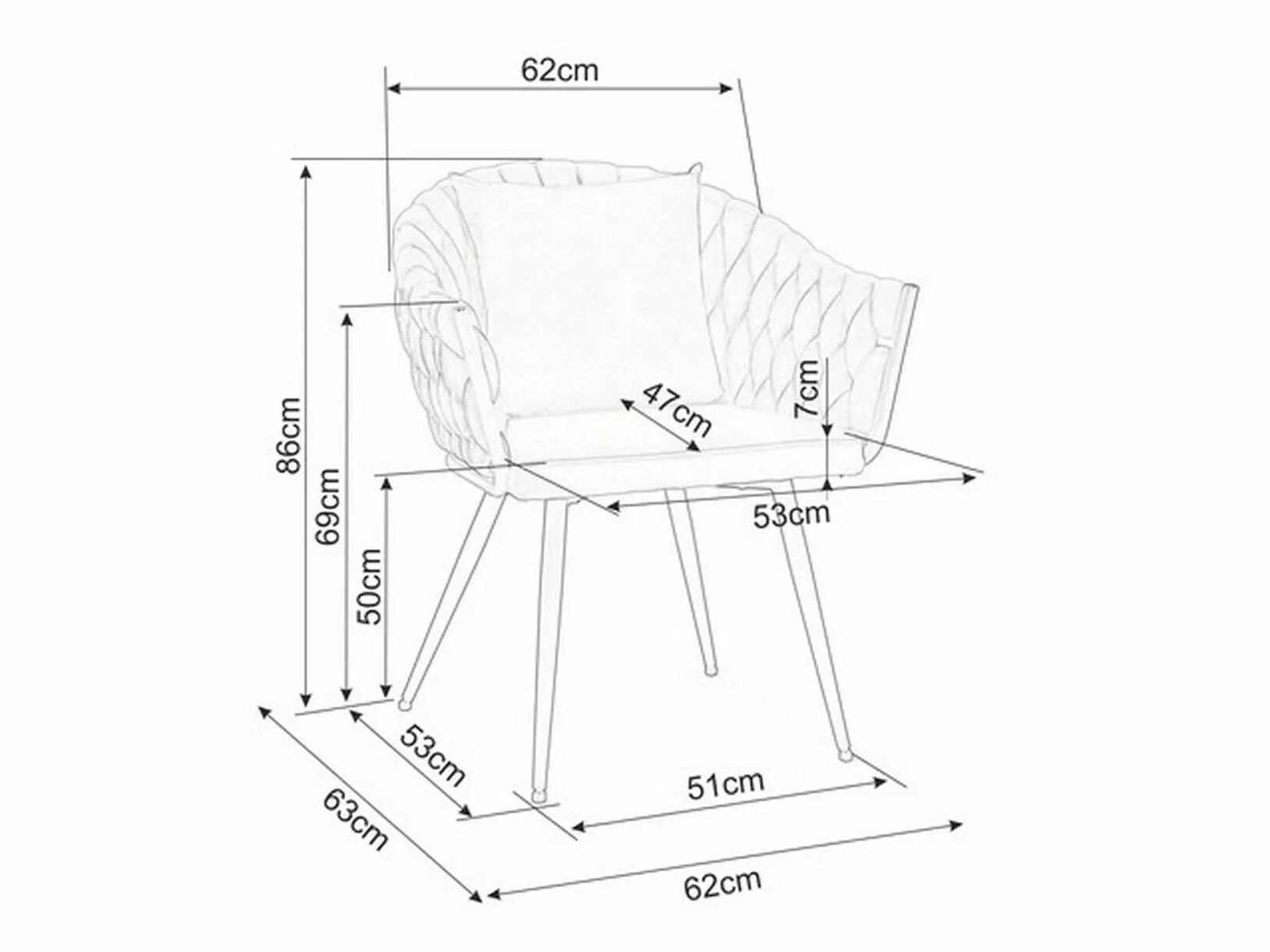 Kėdė Detroit 228 (Pilka)