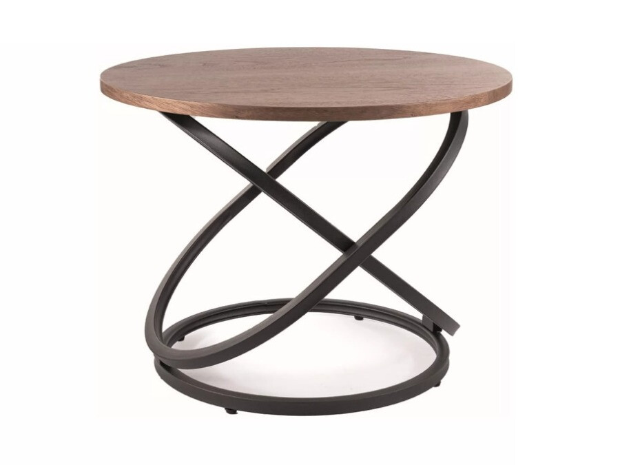 Žurnalinis staliukas Detroit 292 (Riešutas + Juoda)