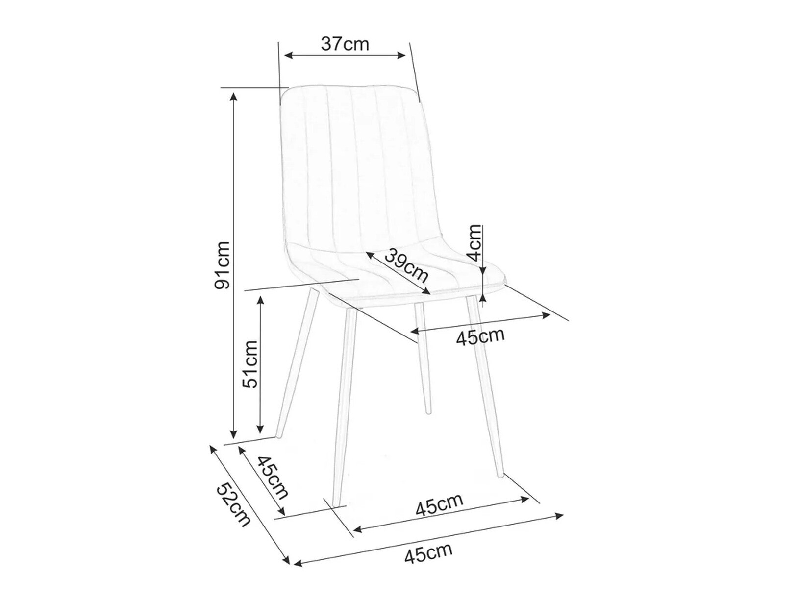 Kėdė Detroit 390 (Smėlinė)