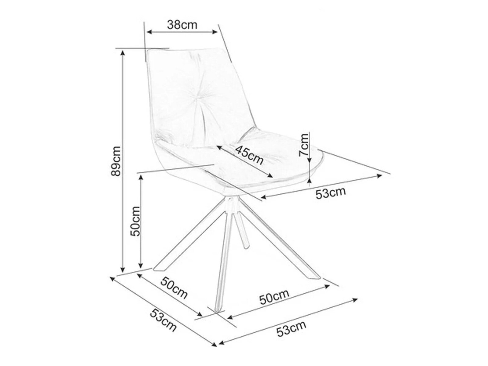 Kėdė Detroit 392 (Smėlinė)