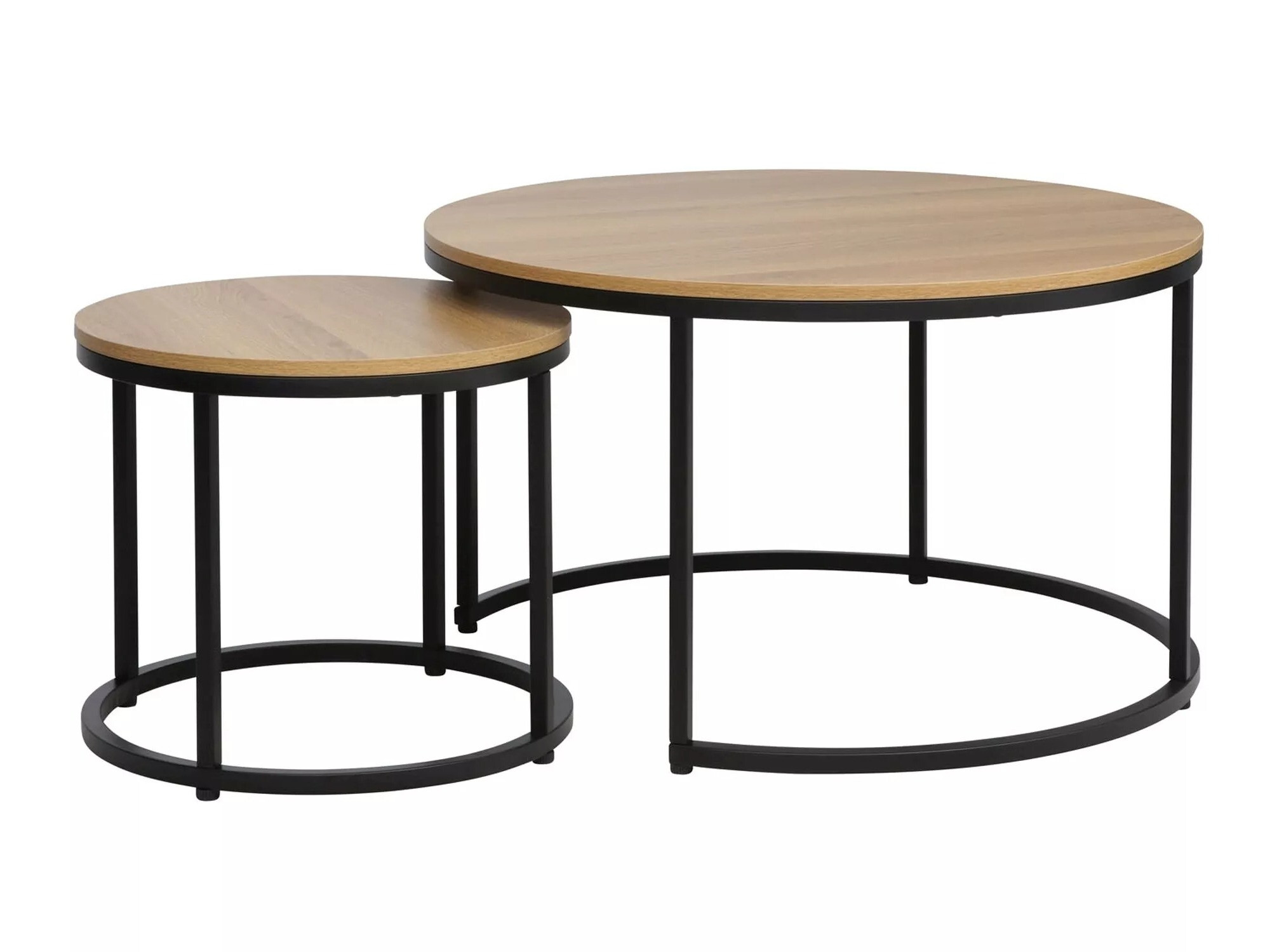 Žurnalinių staliukų komplektas Detroit 397 (Ąžuolas)