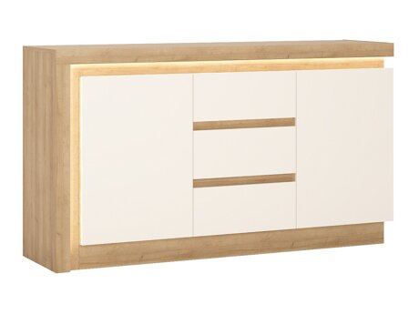 Komoda Feldeli 103 (Balta + Ąžuolas)