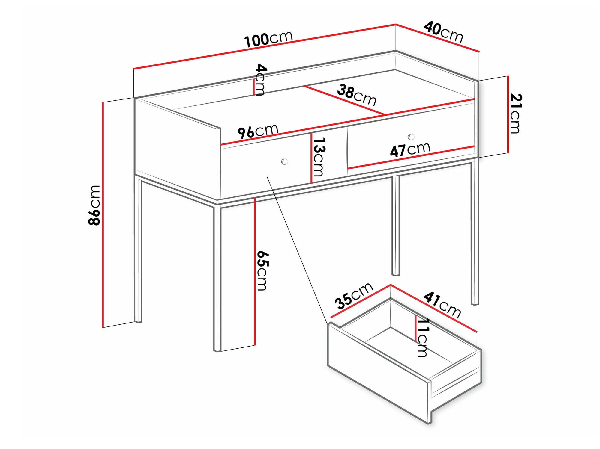 Konsolė Comfivo Apicula II (Pilka)