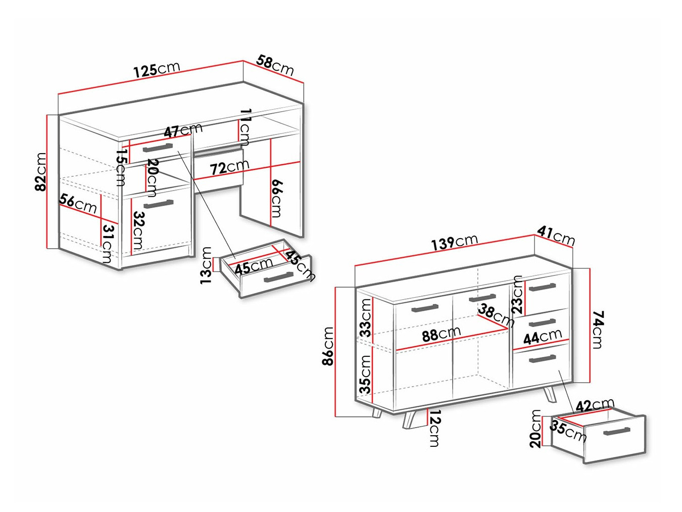 Baldų komplektas Dortivu 149 (Violetinė)