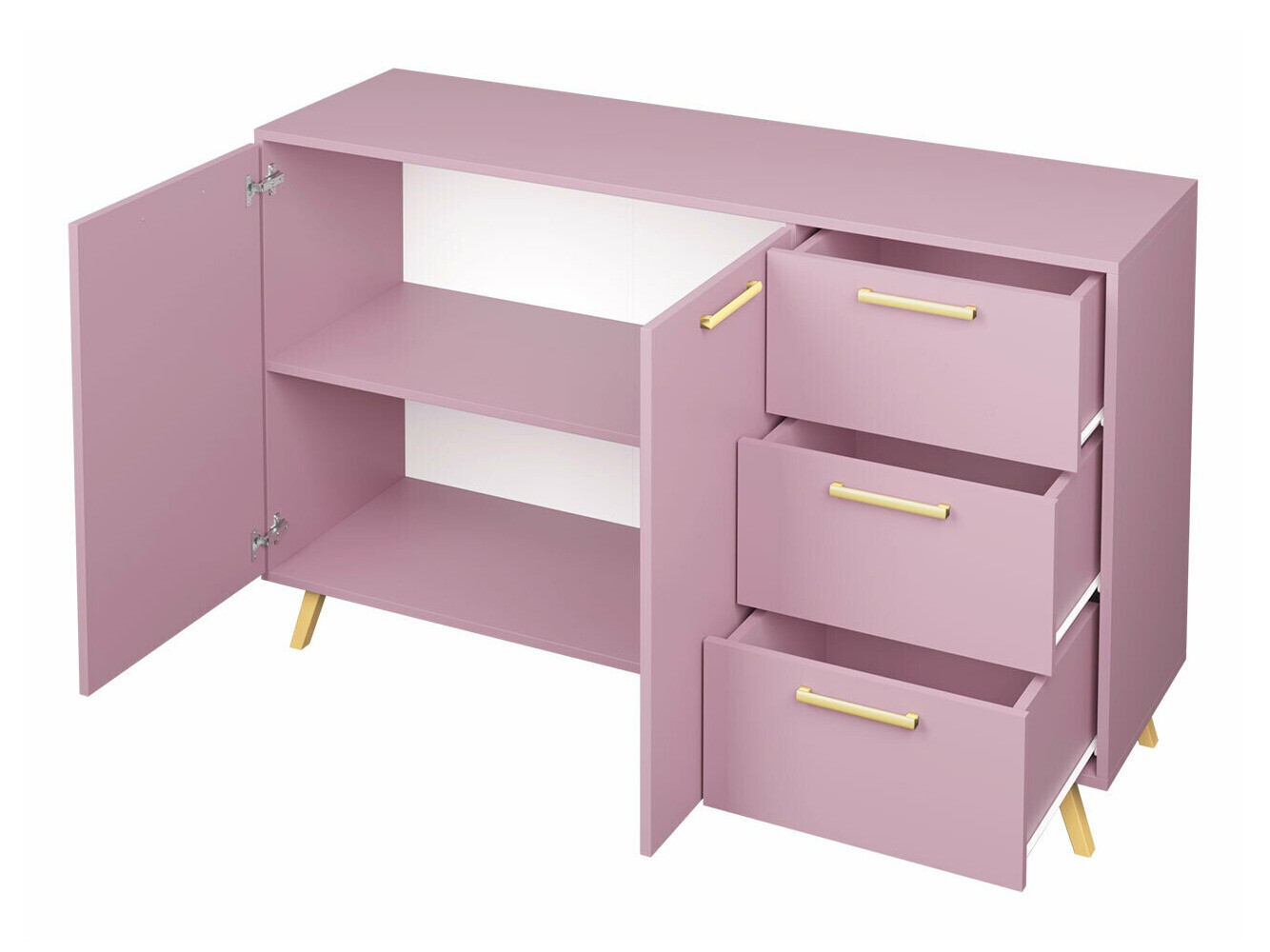 Baldų komplektas Delbalo 106 (Violetinė)