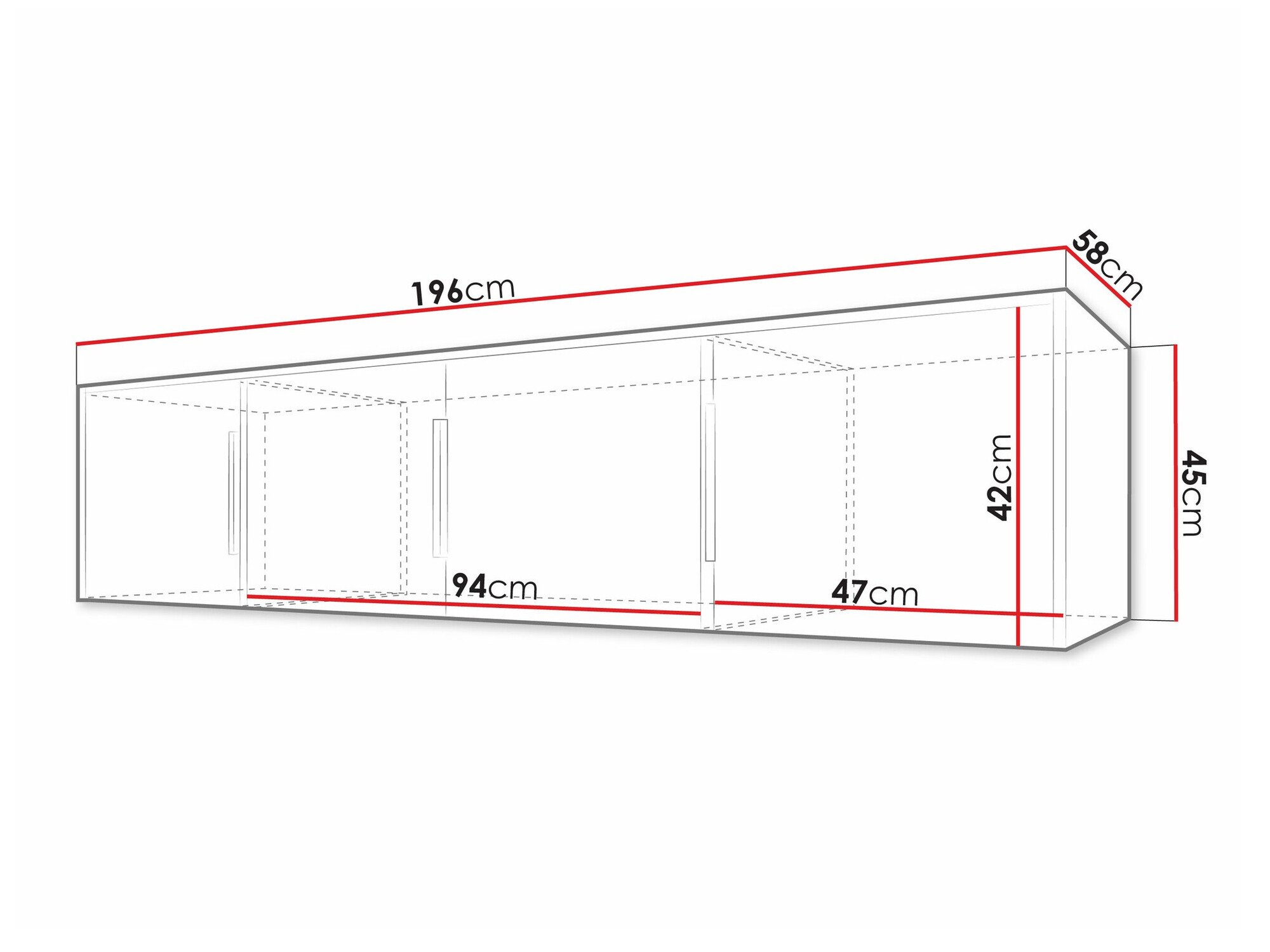 Spintelė Collis II (Balta + Votan ąžuolas)