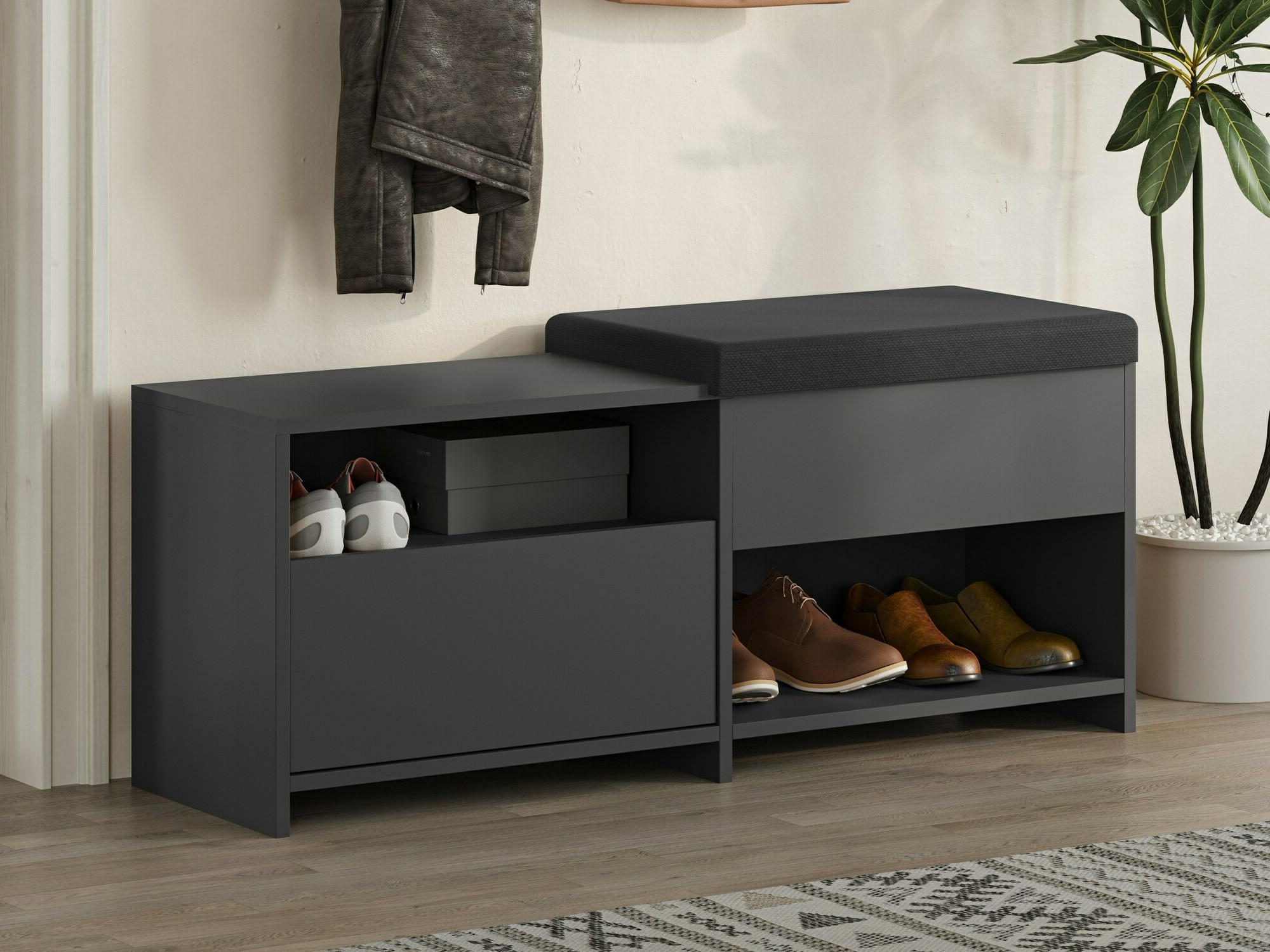 Batų dėžė Kailua 2146 (Antracitas)