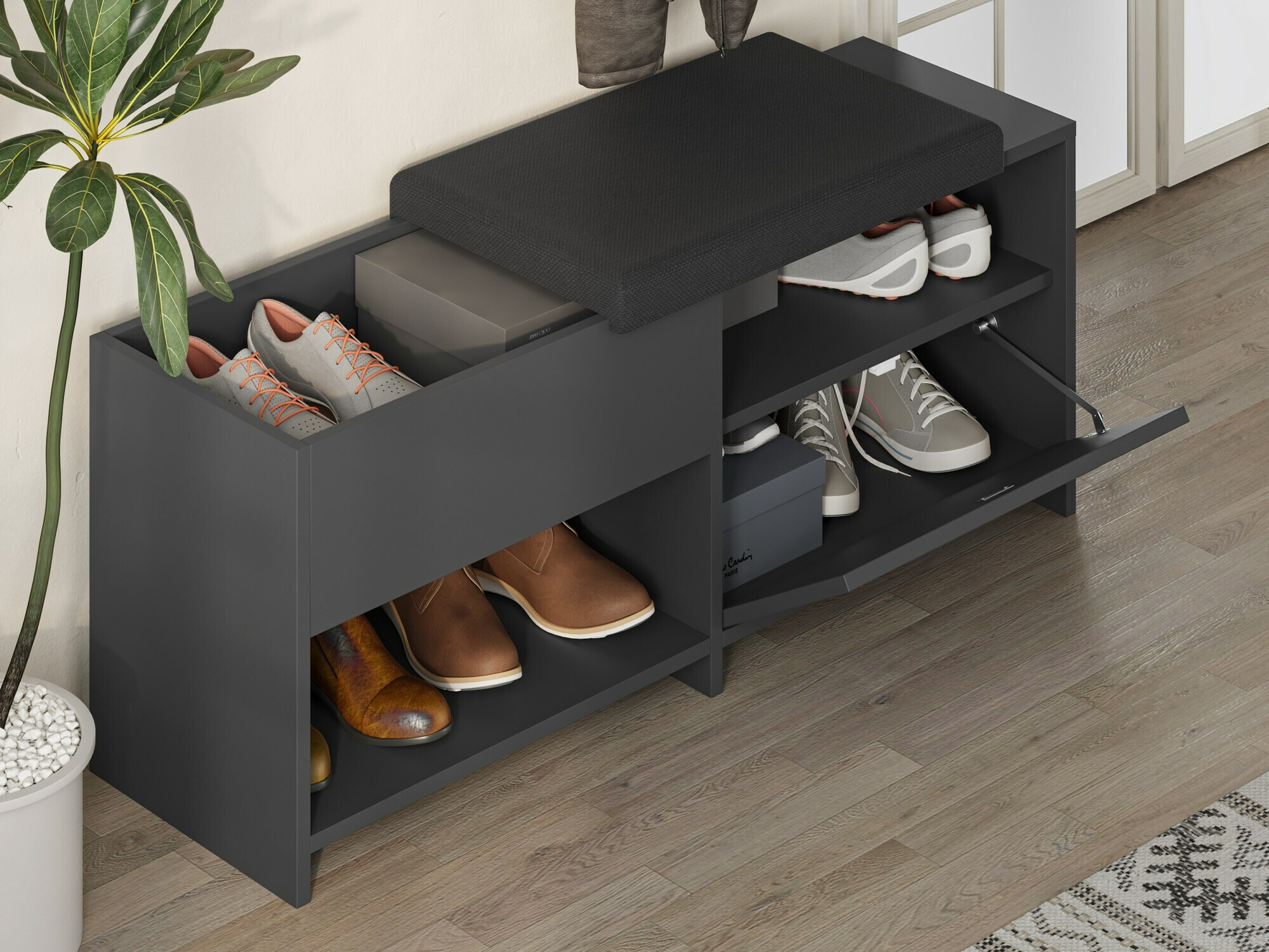 Batų dėžė Kailua 2146 (Antracitas)