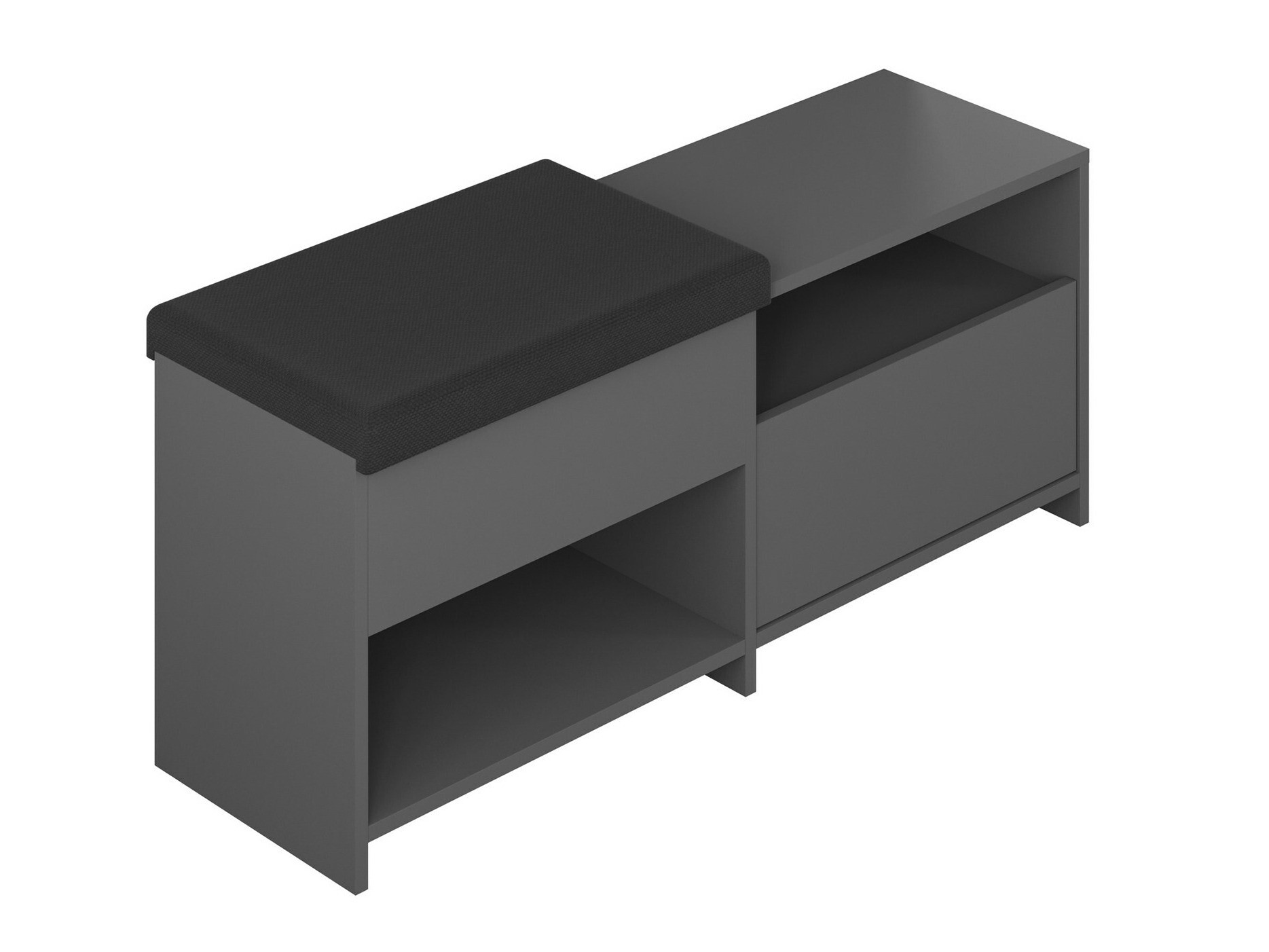 Batų dėžė Kailua 2146 (Antracitas)