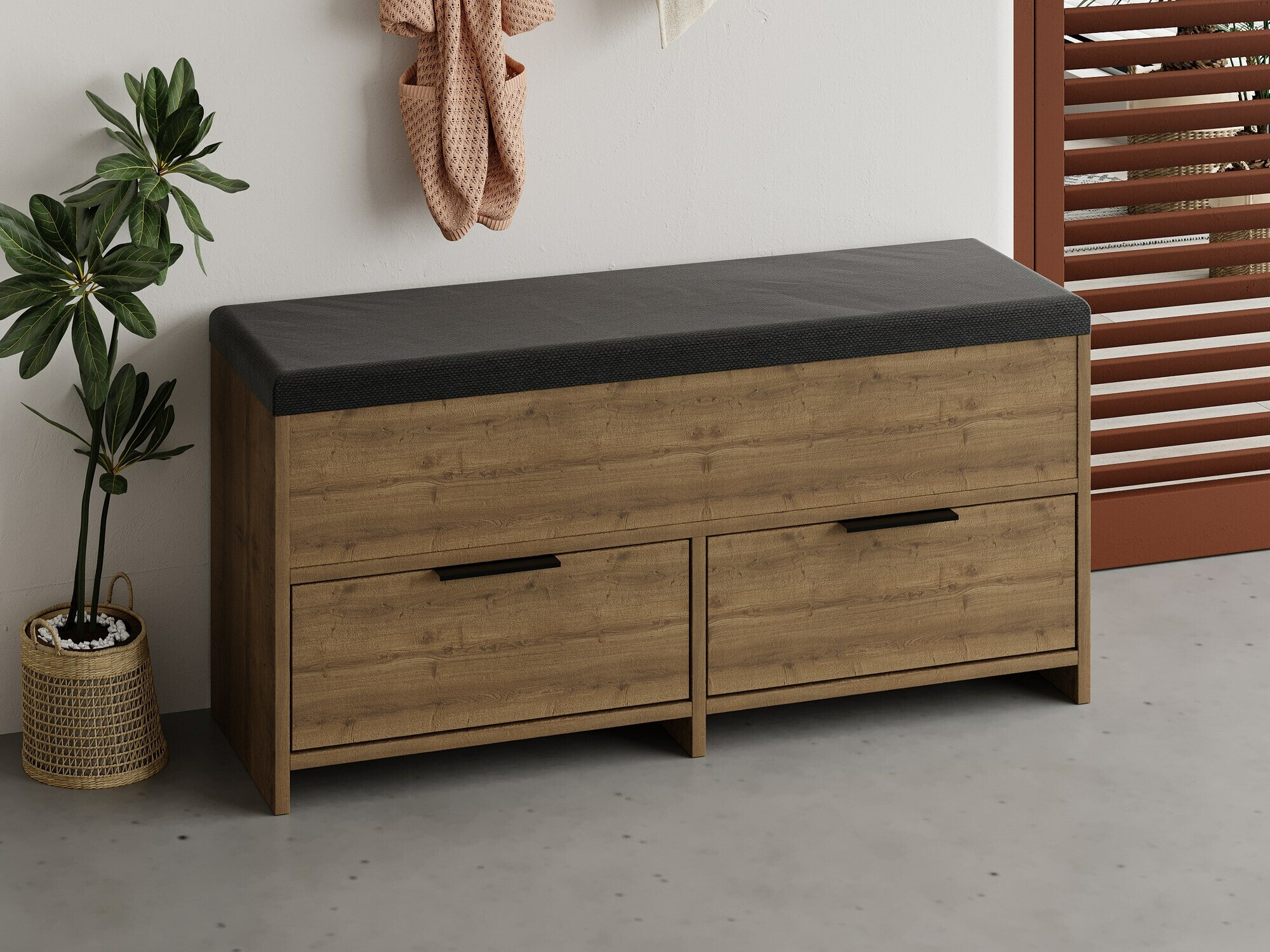 Batų dėžė Kailua 2149 (Tamsus medis)