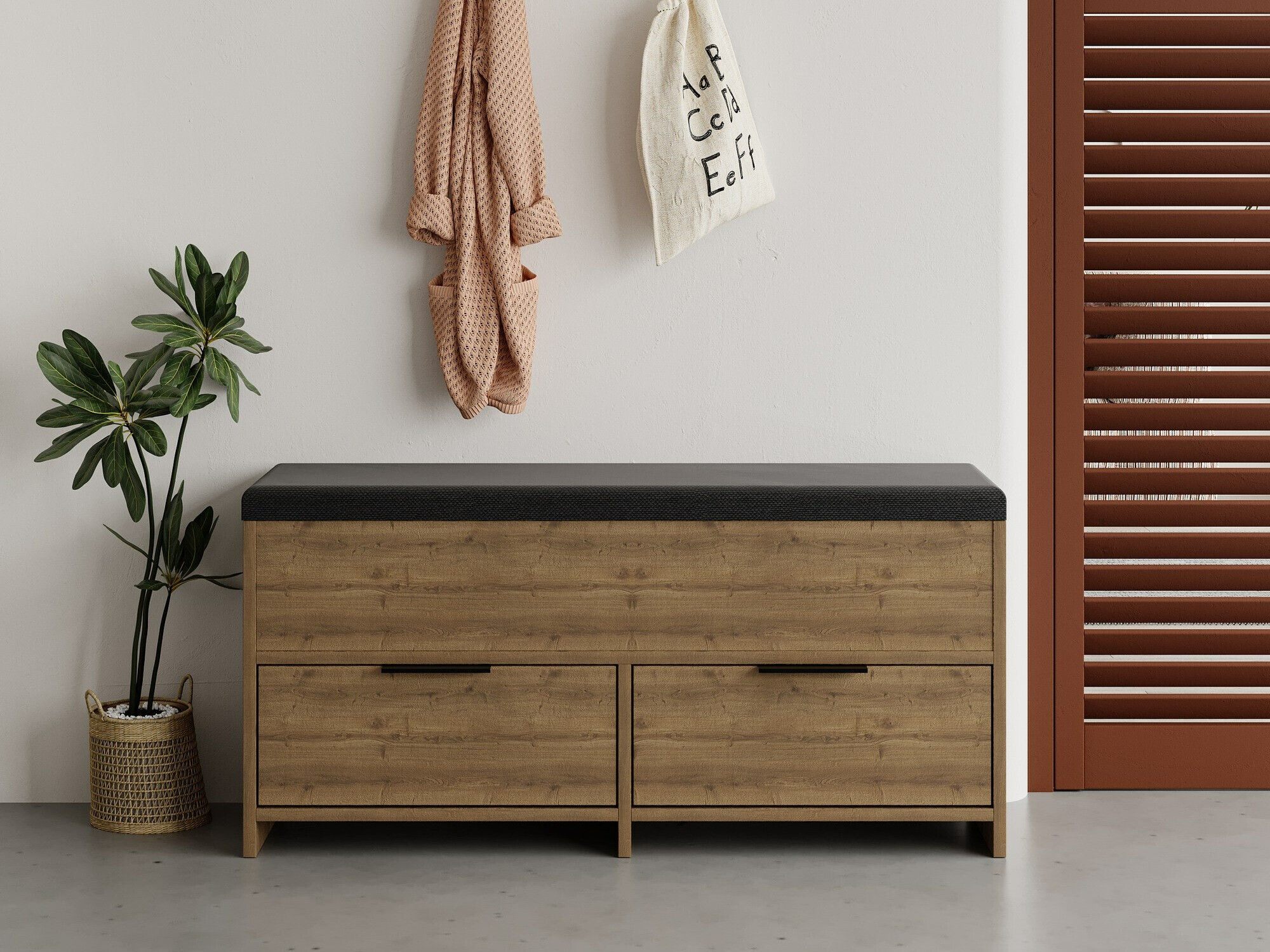 Batų dėžė Kailua 2149 (Tamsus medis)