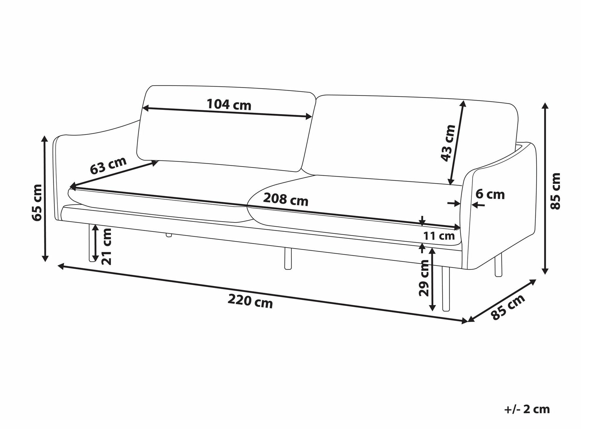 Sofa Berwyn 1823 (Ruda)