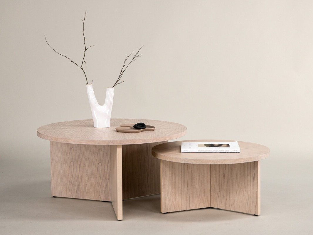 Žurnalinių staliukų komplektas Dallas 4475 (Šviesus medis)