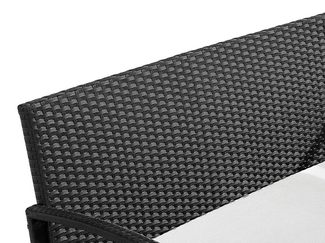 Lauko baldų komplektas Cortland 165 (Juoda + Balta)