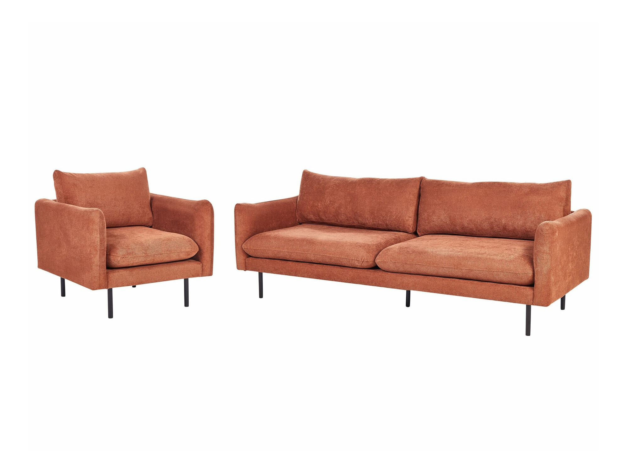 Minkštų baldų komplektas Berwyn 1827 (Ruda)