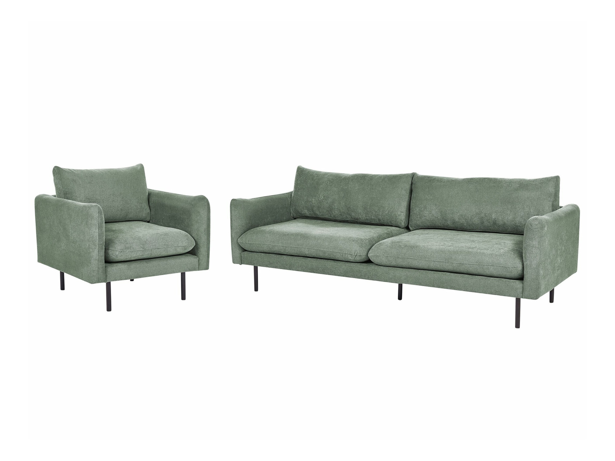 Minkštų baldų komplektas Berwyn 1827 (Žalia)