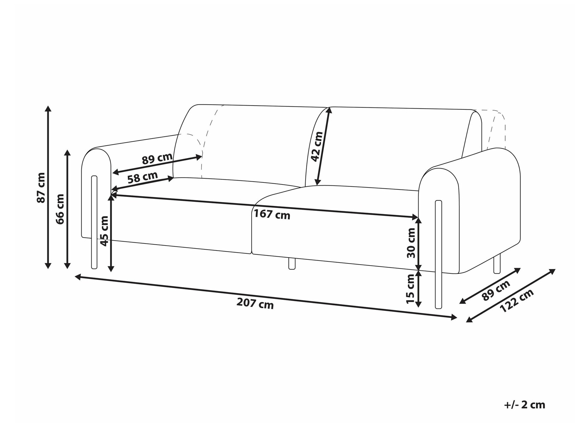 Sofa Berwyn 2069 (Ruda)