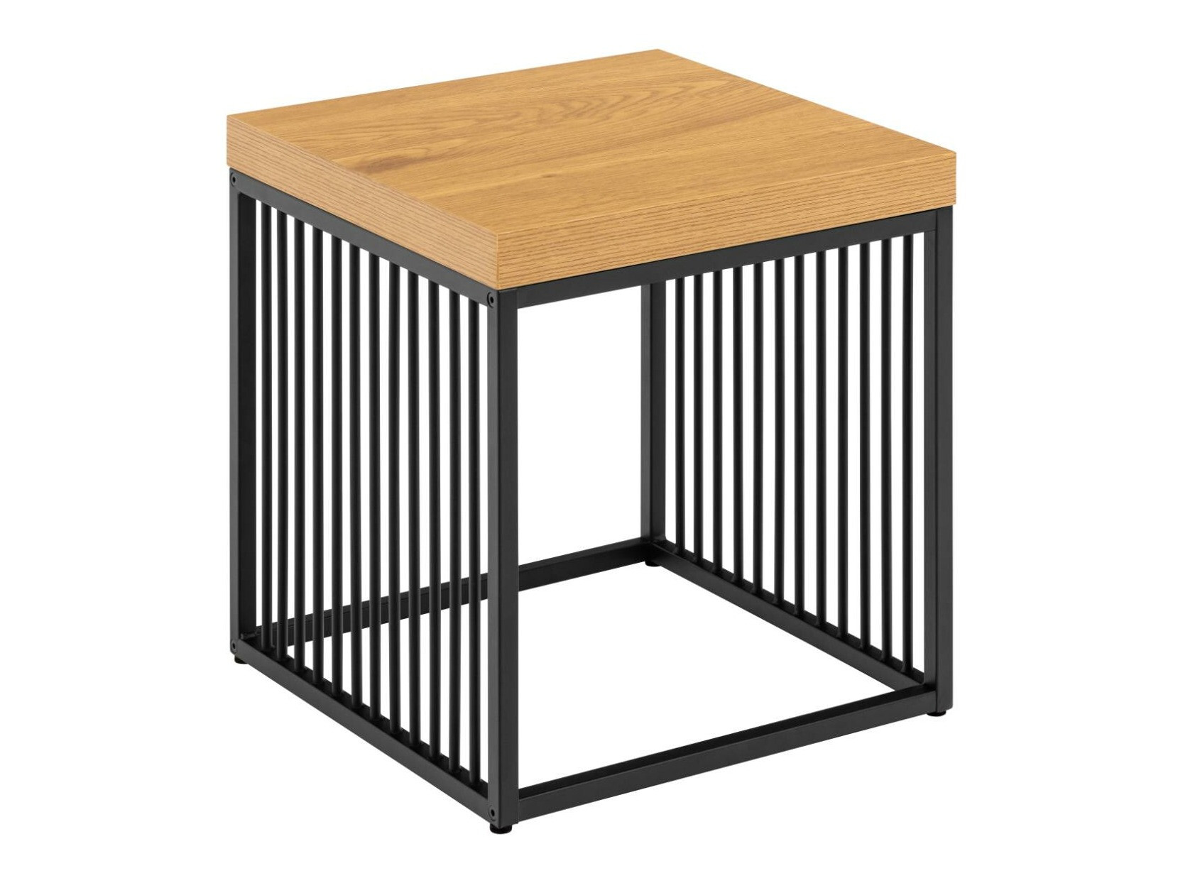 Šoninis staliukas Norsica Livevai 102 (Ąžuolas + Juoda)