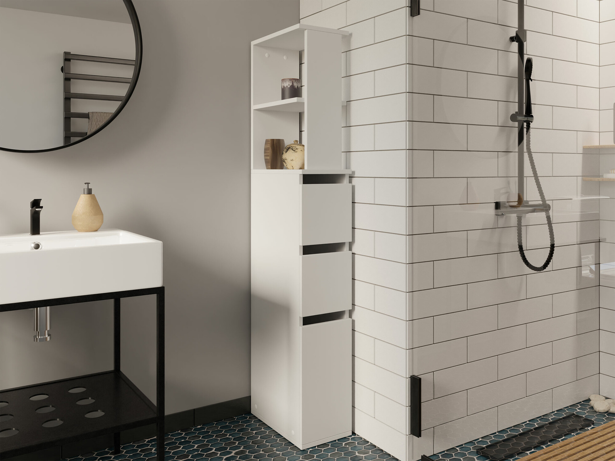 Pastatoma vonios spintelė Comfivo 384