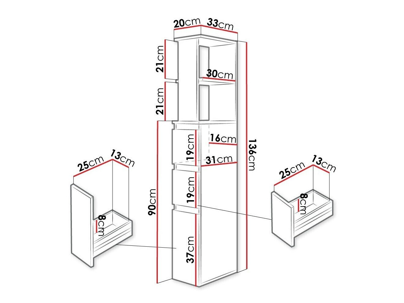 Pastatoma vonios spintelė Comfivo Ova