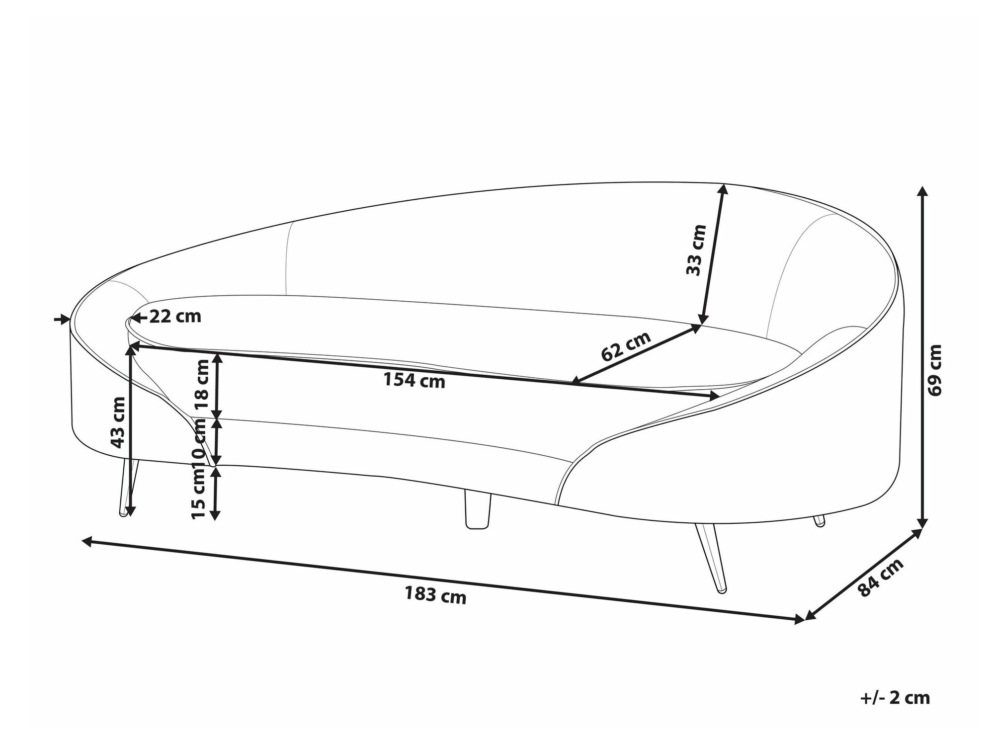 Sofa Berwyn 2074 (Smėlinė)