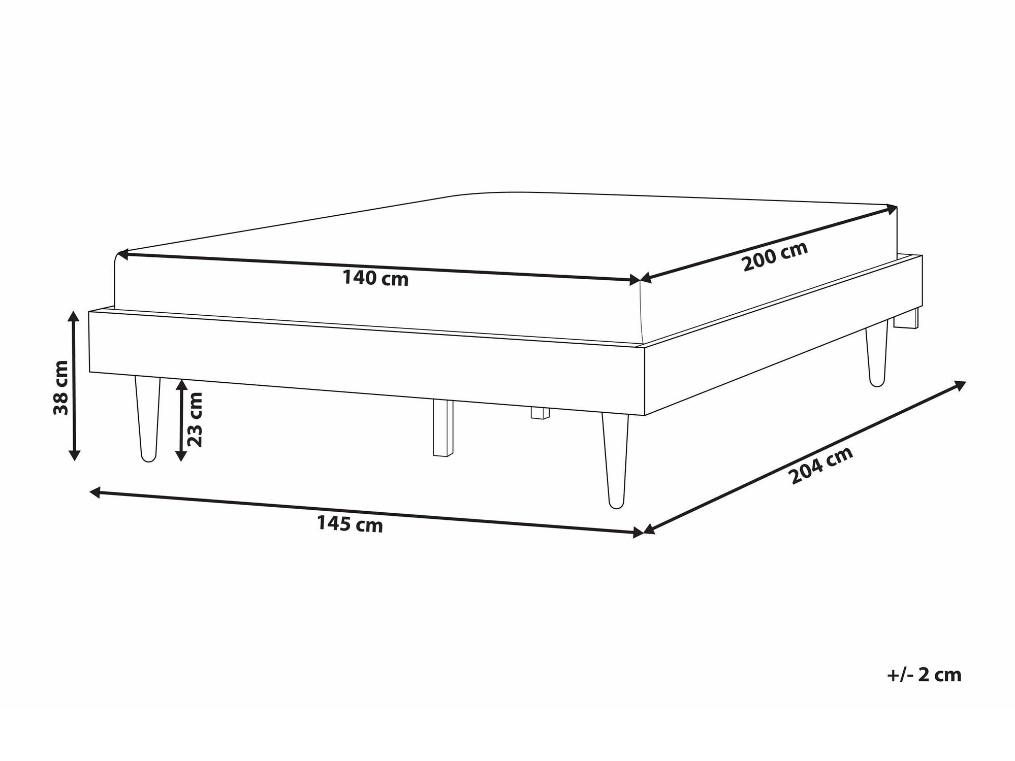 Lova Berwyn 2088 (Šviesus medis)
