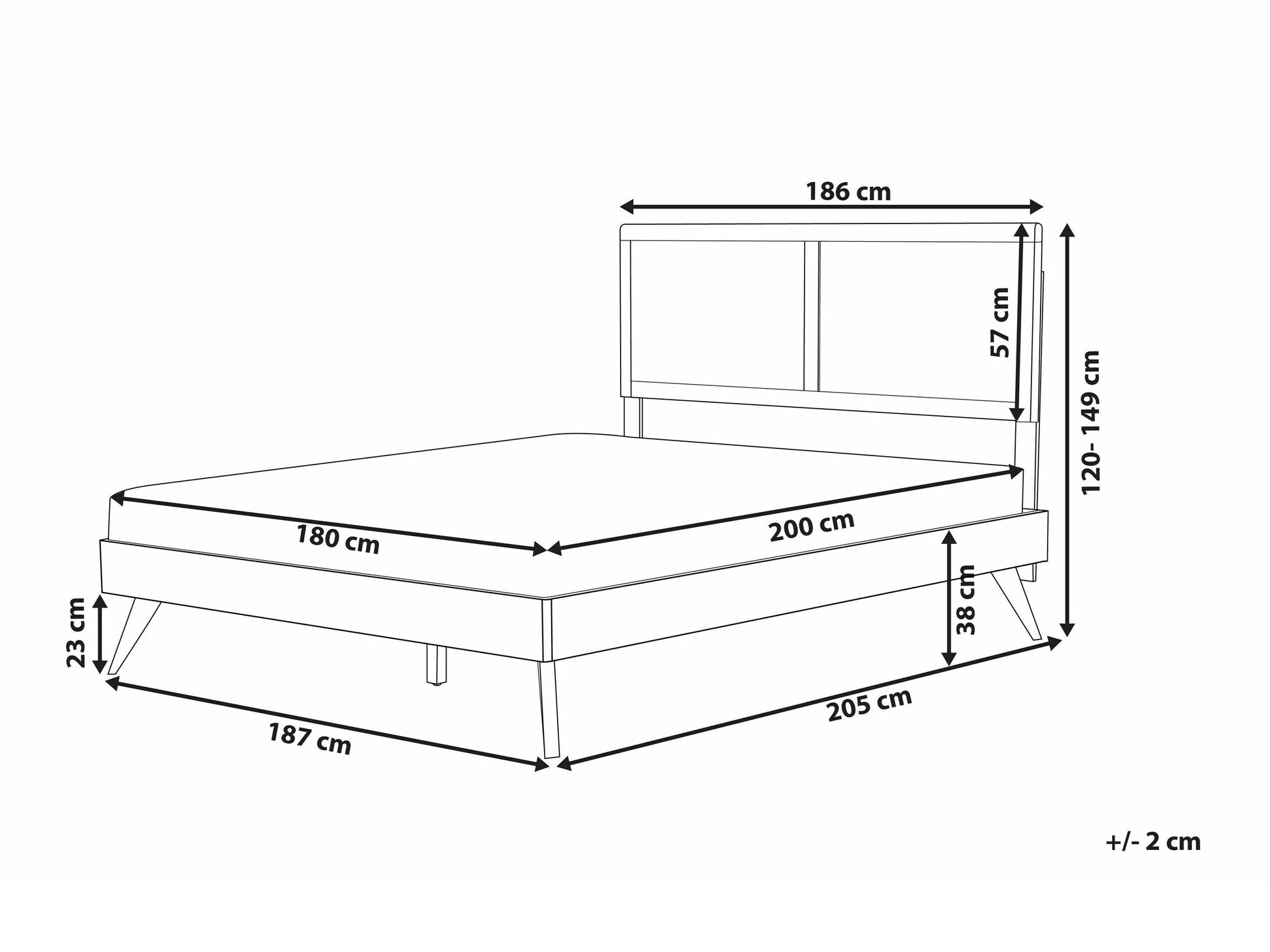 Lova Berwyn 745 (Šviesus medis)