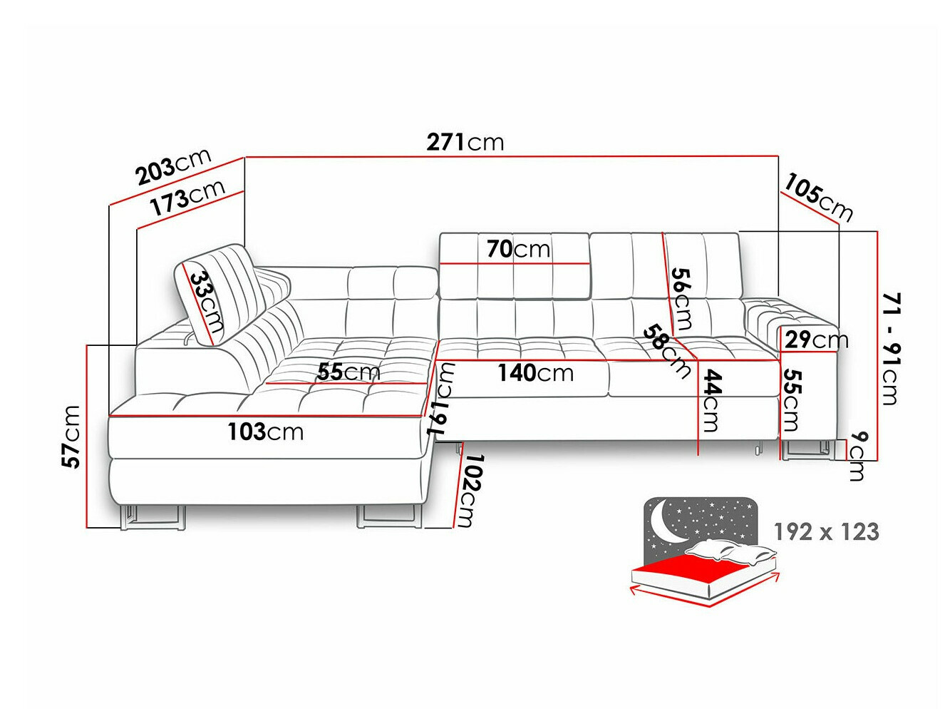 Minkštas kampas Comfivo 247 (Abriamo 03)