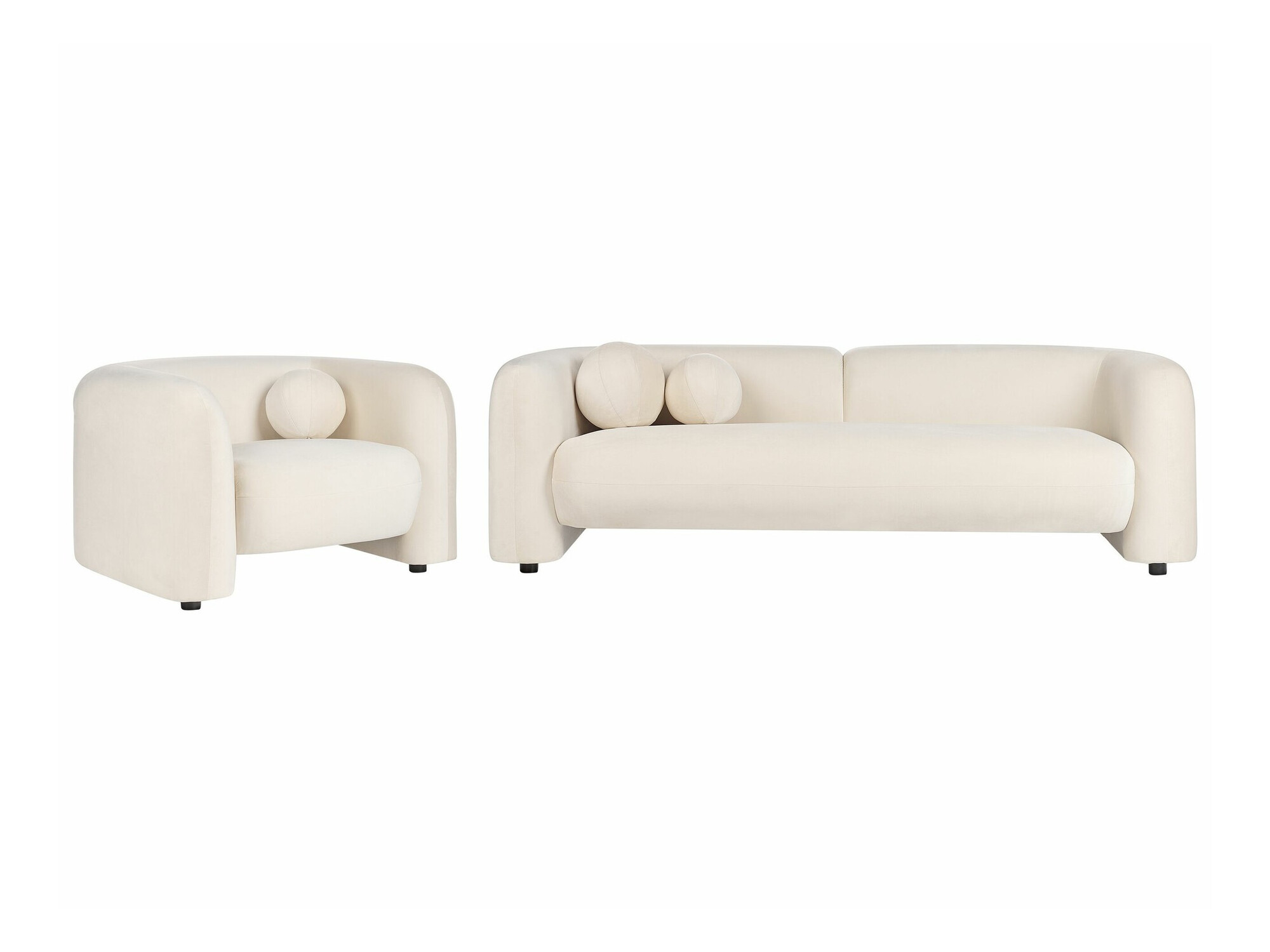 Minkštų baldų komplektas Veselme 104 (Balta)