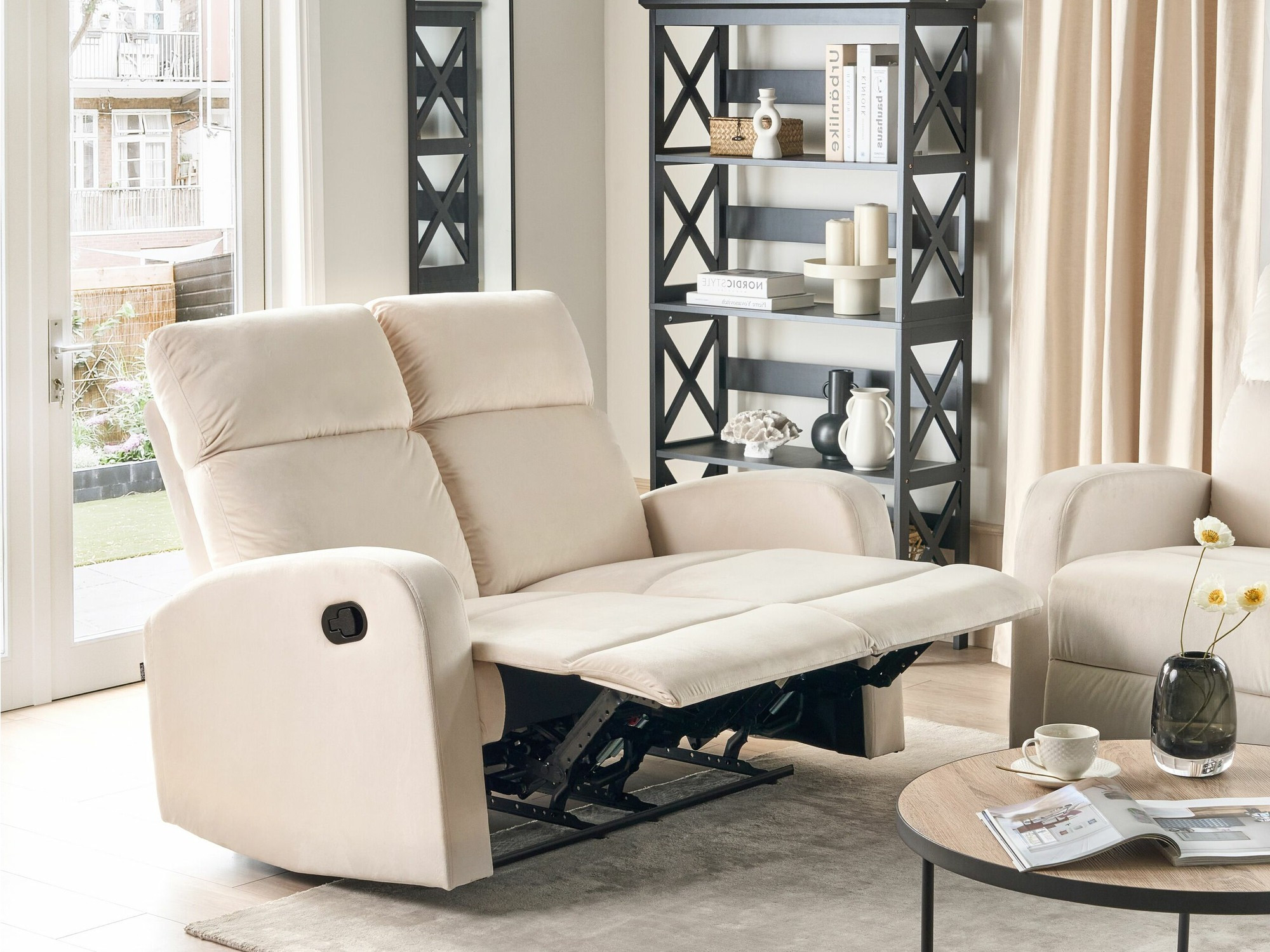 Sofa reglaineris Berwyn 2107 (Kreminė)