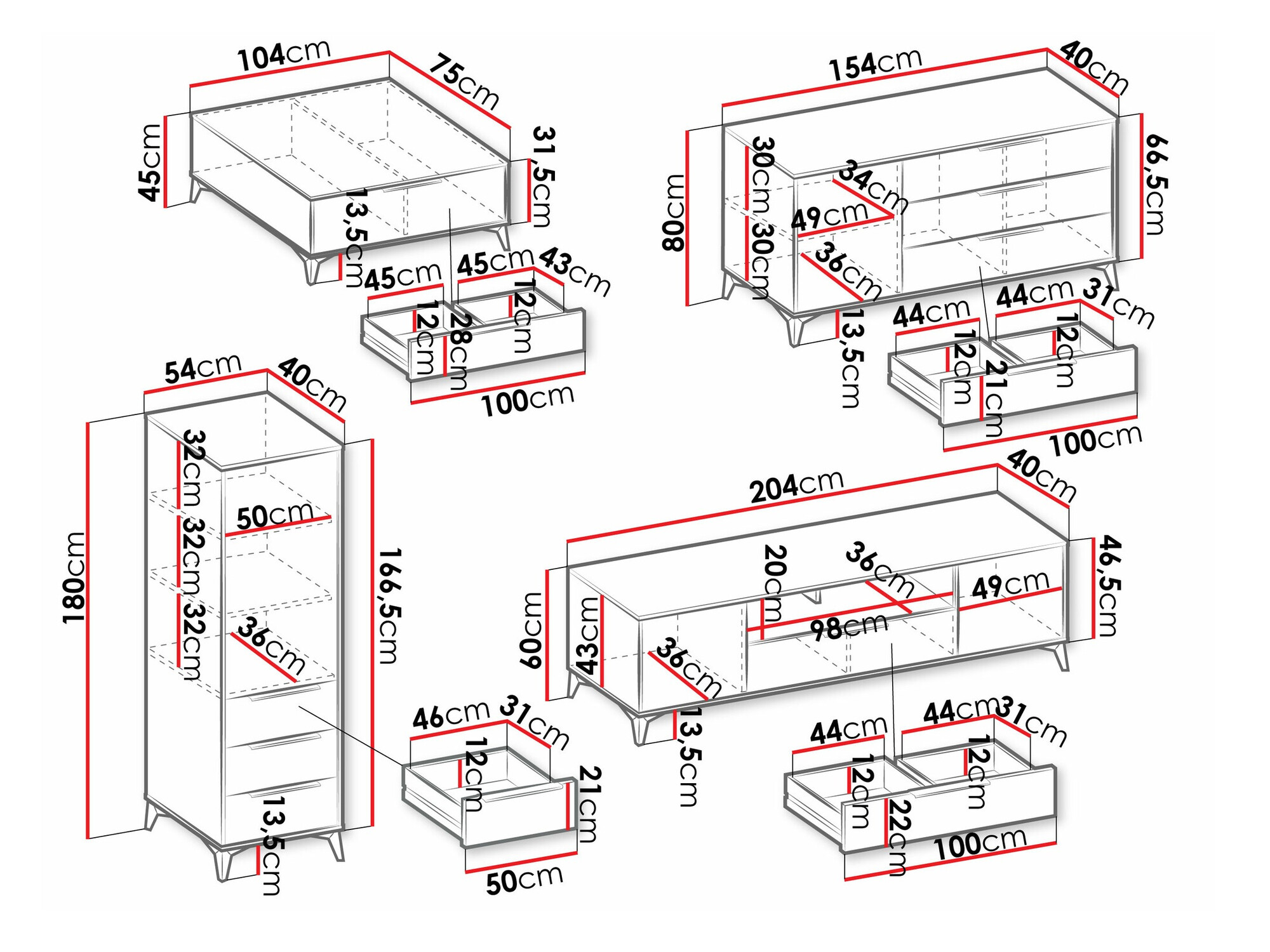 Svetainės komplektas Comfivo Citrus