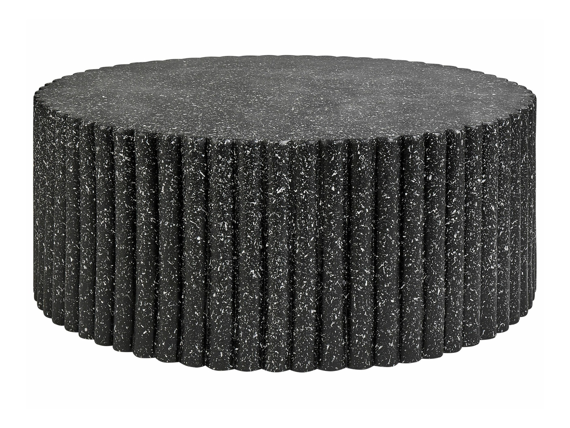 Žurnalinis staliukas Berwyn 2131 (Juoda + Terazzo)